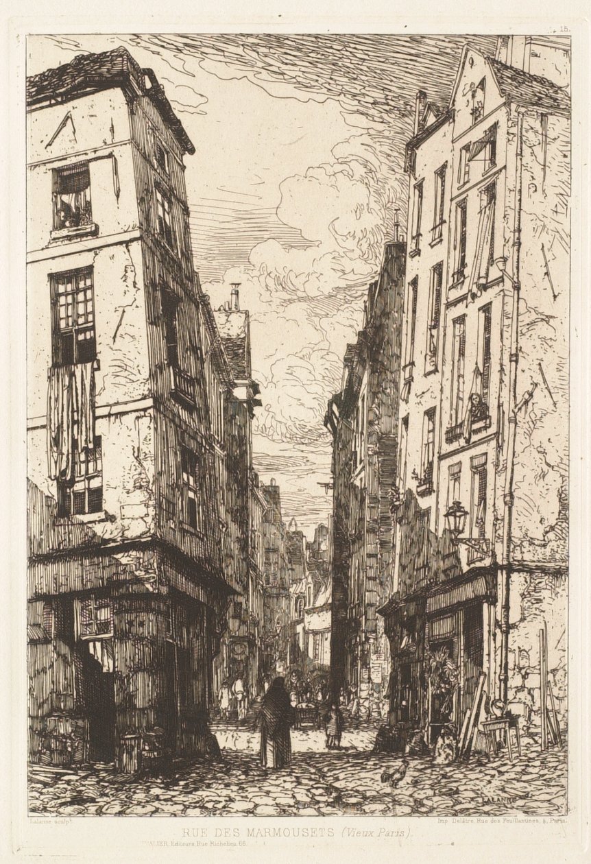 Rue des Marmousets, Vecchia Parigi da Maxime Lalanne
