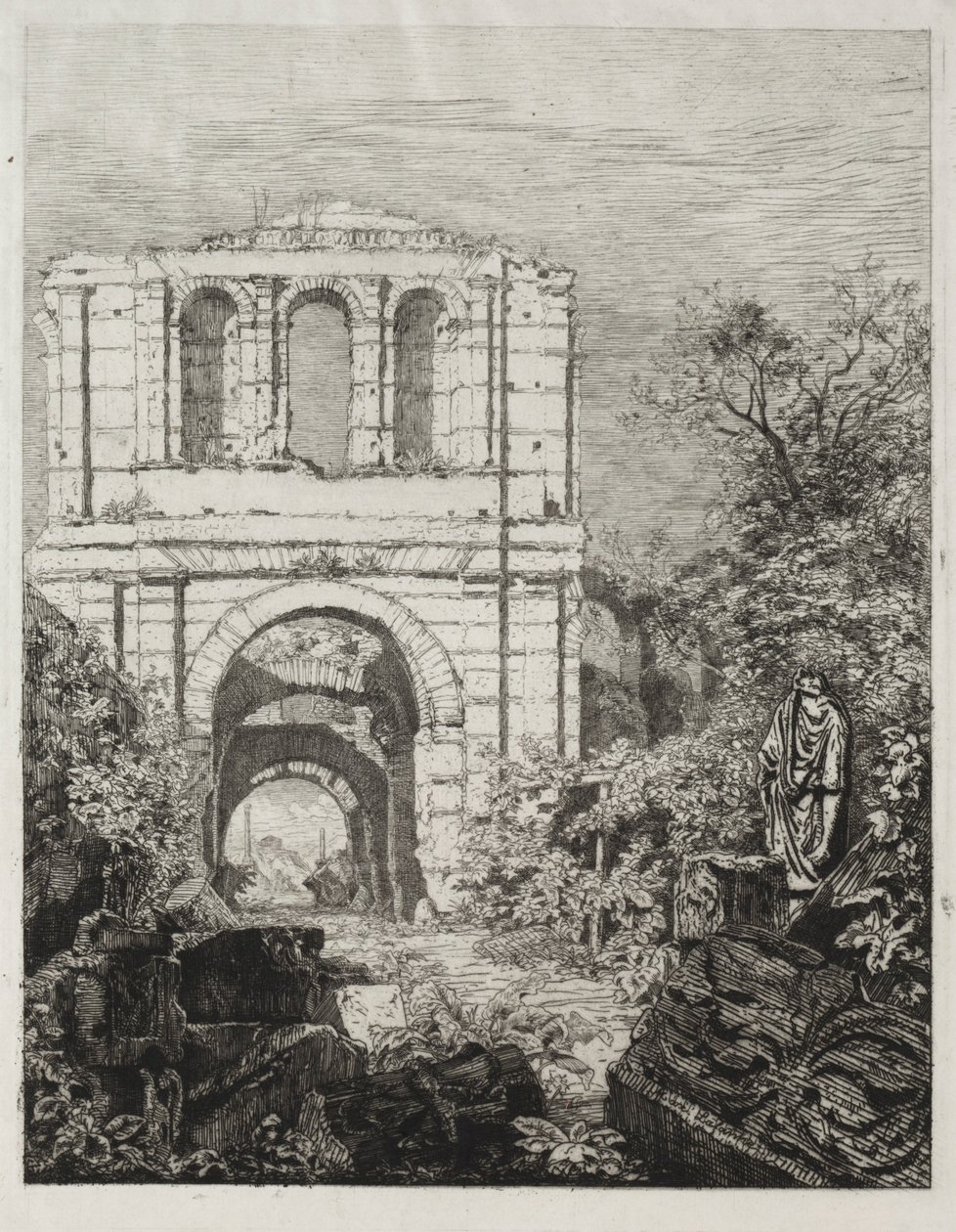 Rovine del Palazzo Lallien da Maxime Lalanne