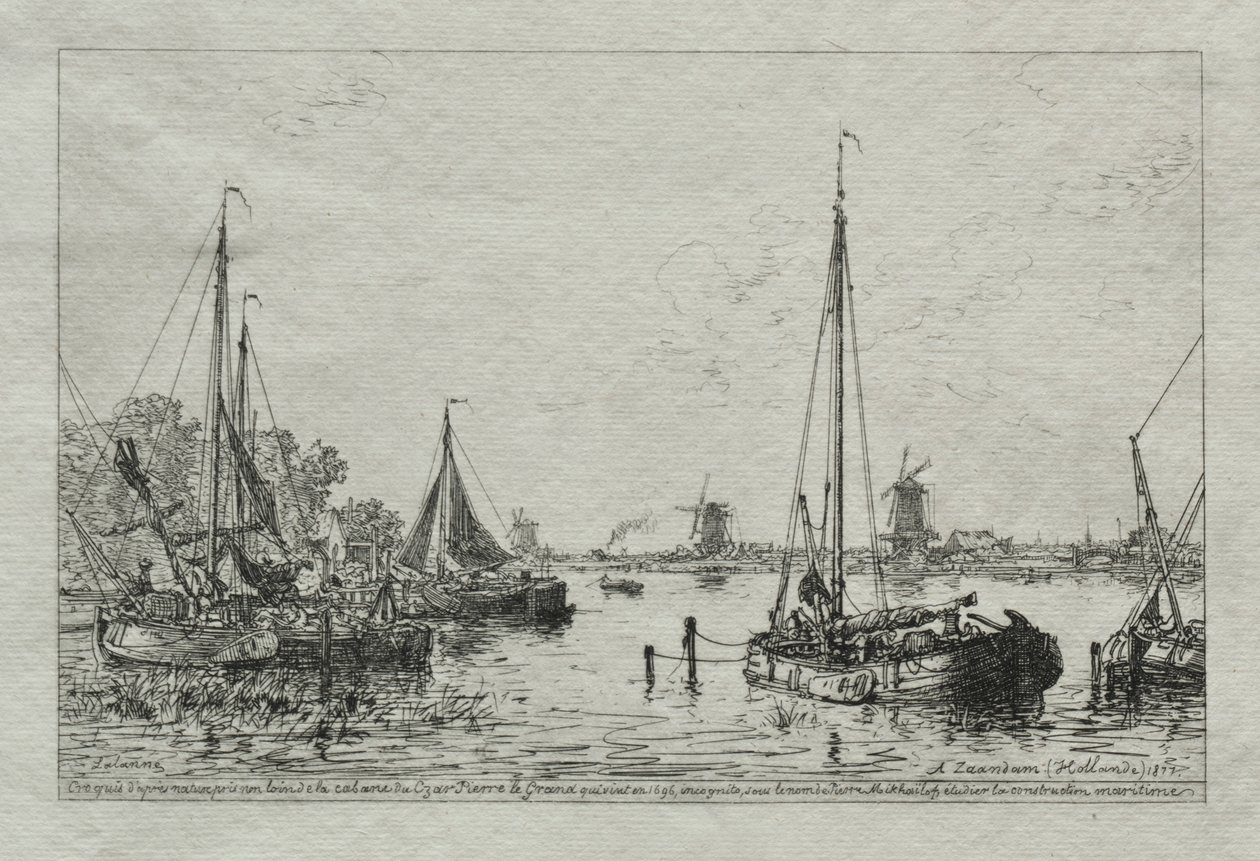 Schizzo dalla natura, 1877 da Maxime Lalanne