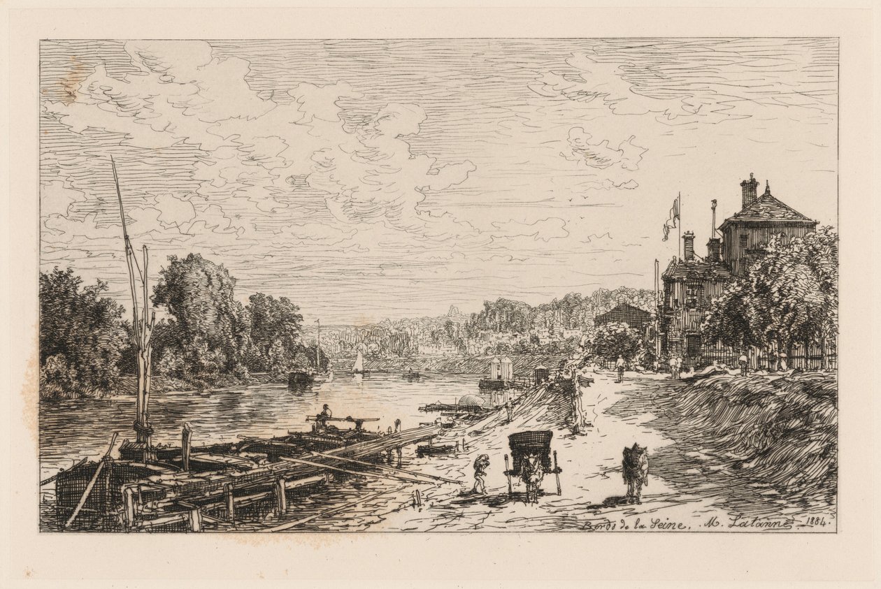 Veduta di Bas-Meudon, rive della Senna da Maxime Lalanne