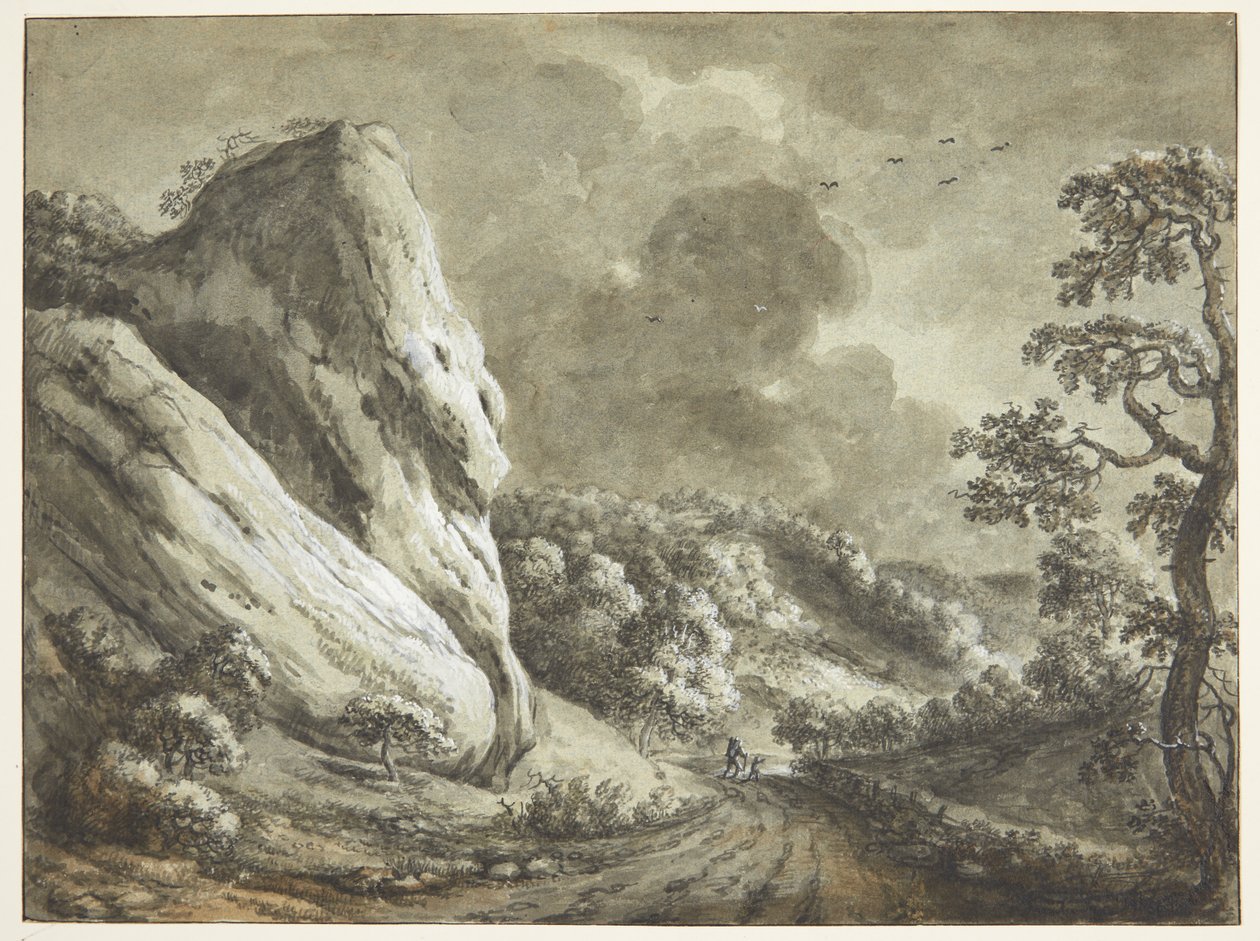 Strada tra rocce e pendii boscosi da Maximilian Neustück