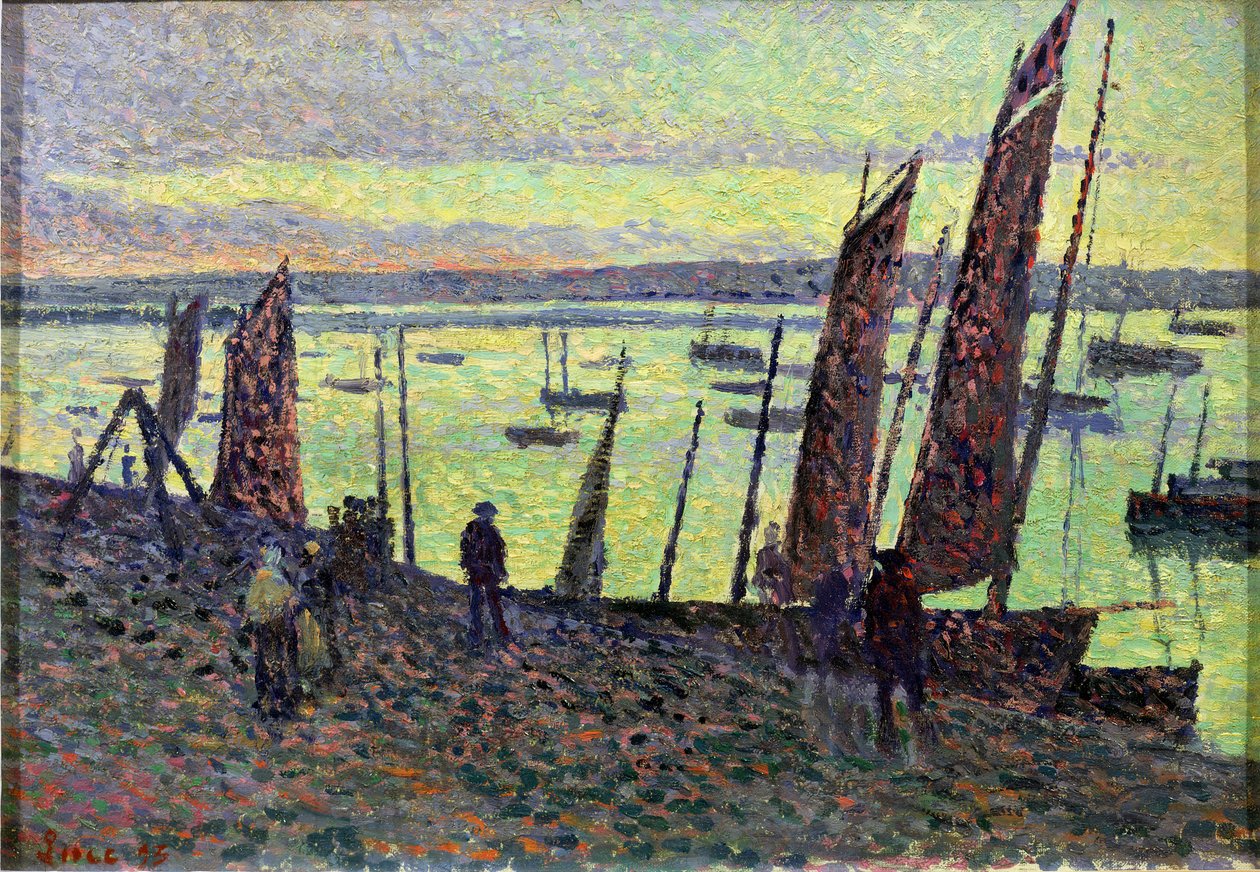 Barche a Camaret da Maximilien Luce