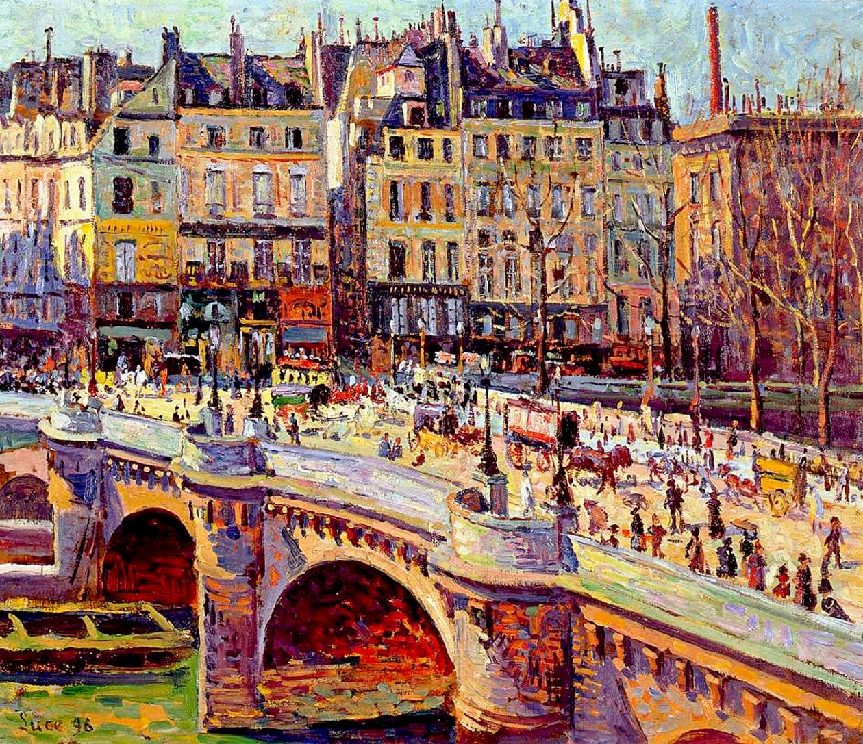 Le Quai Conti, Parigi, 1896 da Maximilien Luce