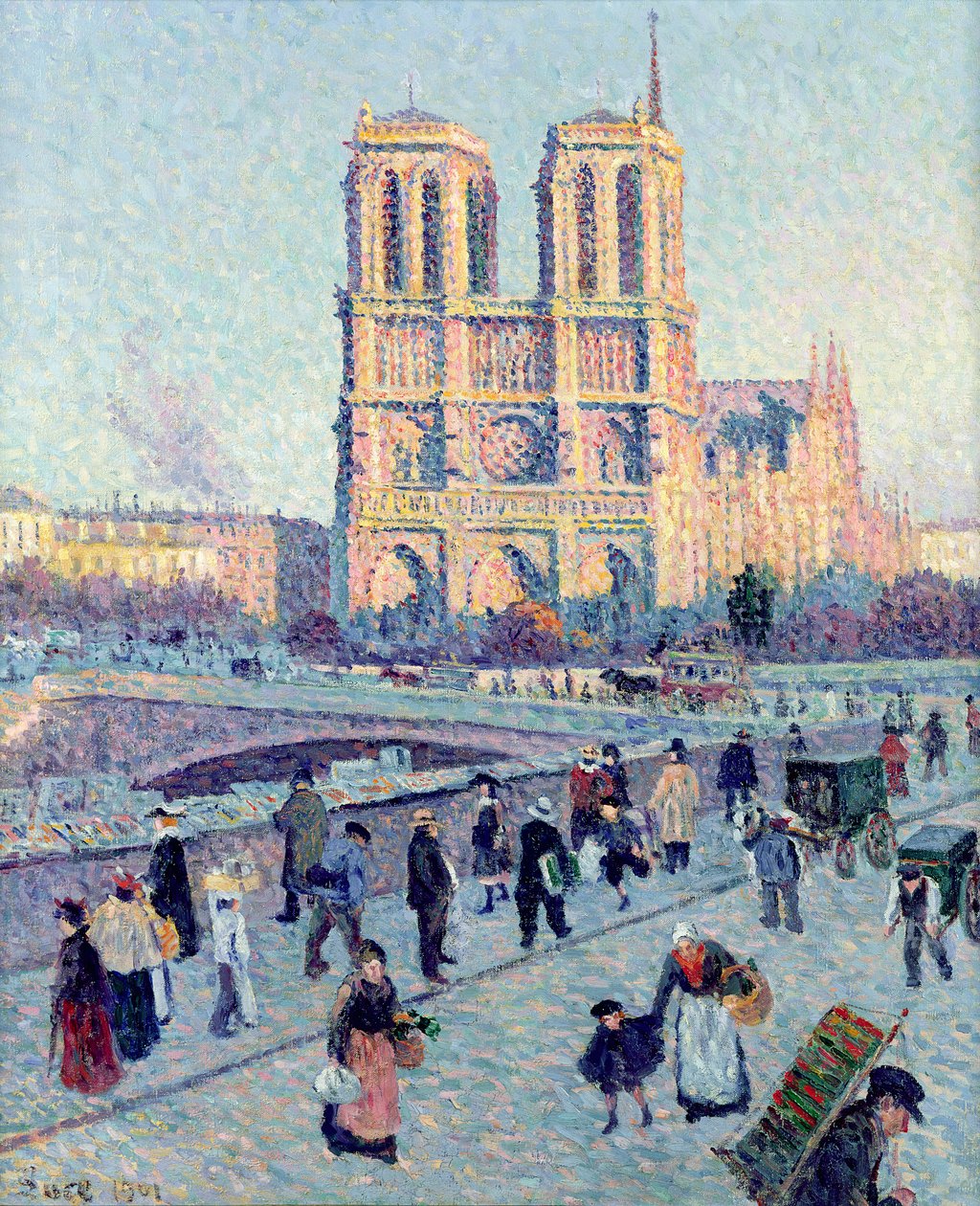 Le Quai St. Michel e Notre Dame, 1901 da Maximilien Luce