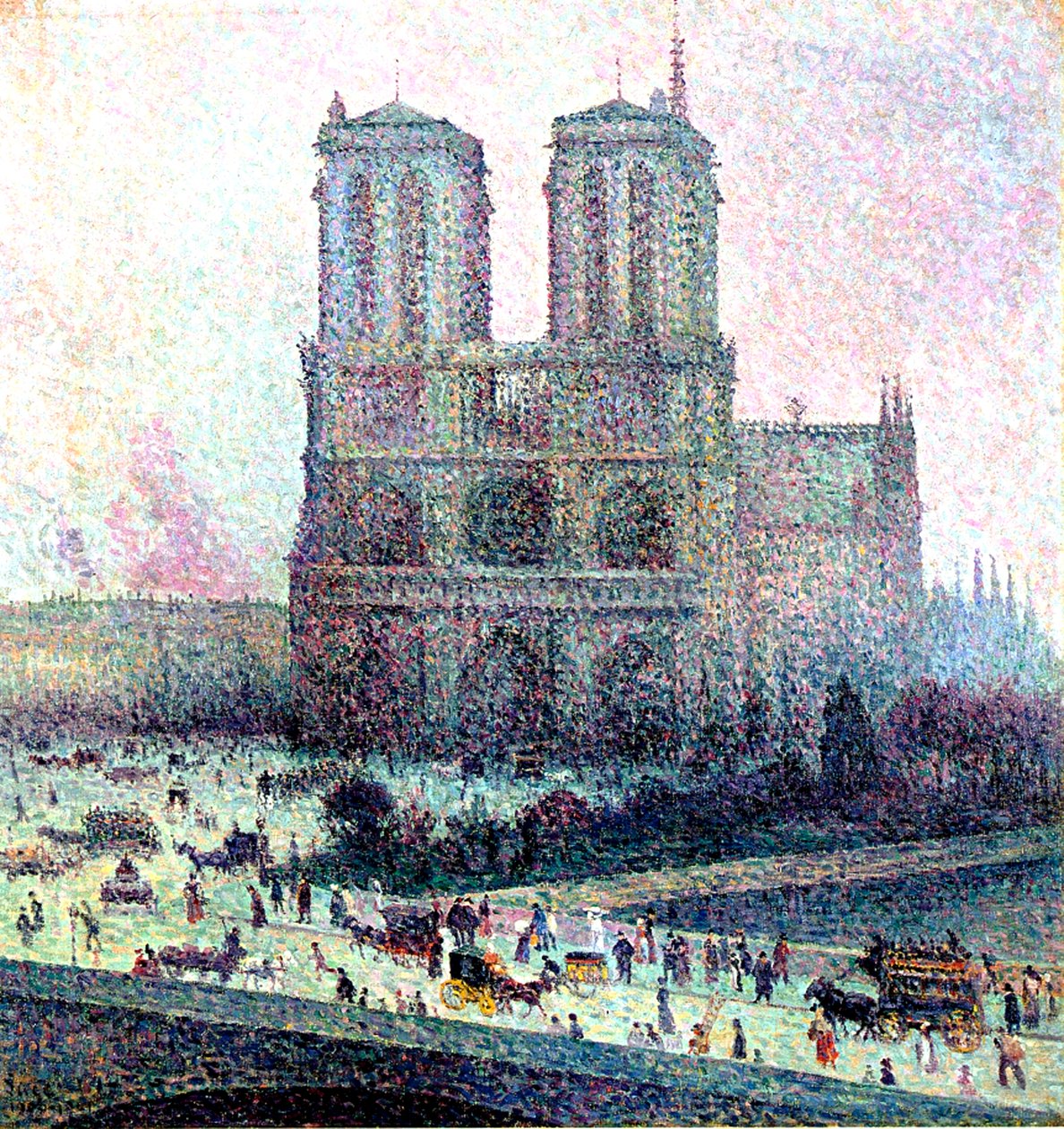 Notre-Dame, Parigi, 1900-01 da Maximilien Luce