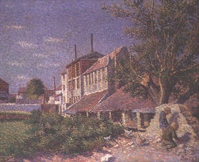 Concerie lungo il fiume Bievre da Maximilien Luce
