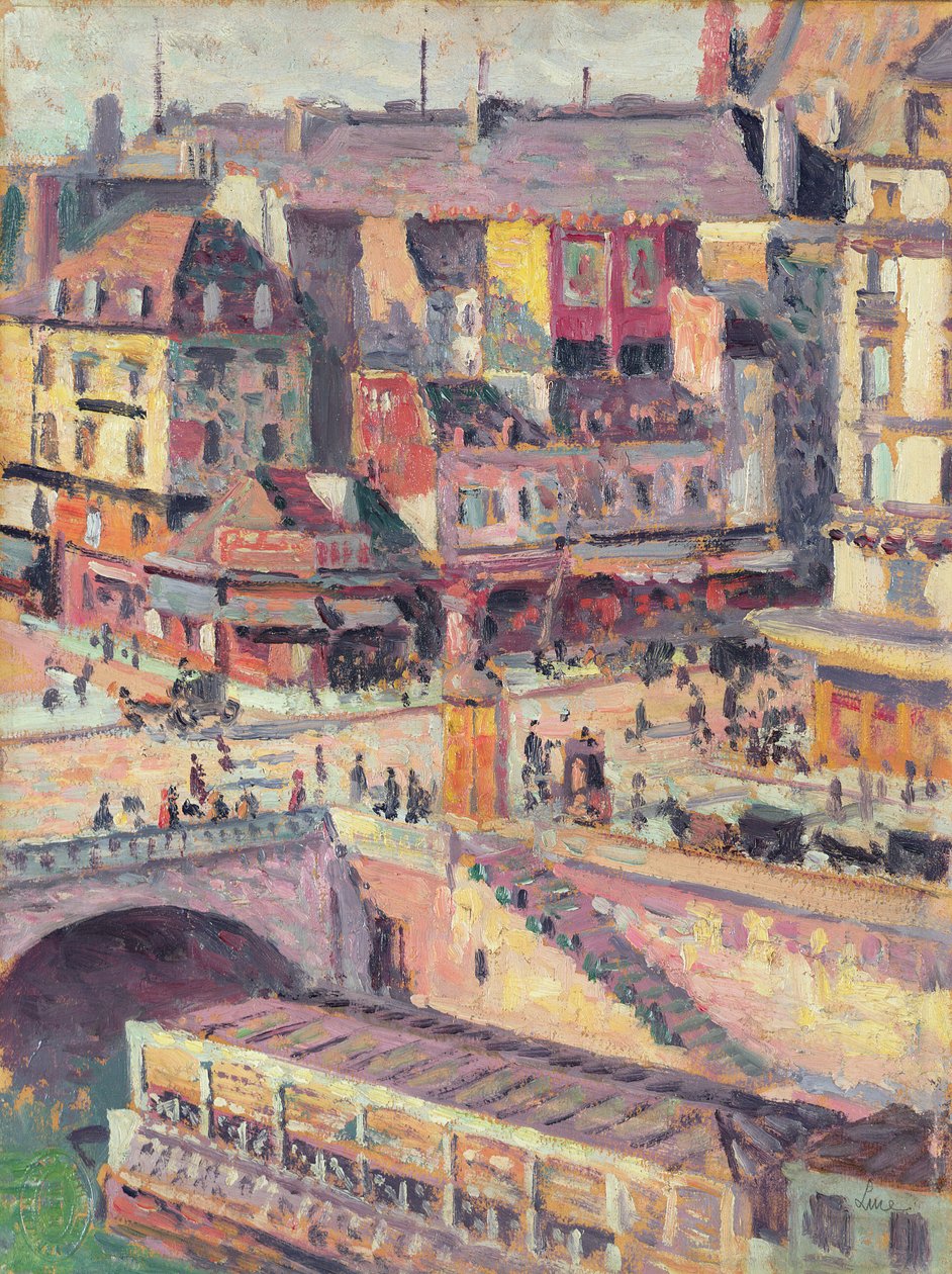 Il Pont Saint-Michel e il Quai des Orfevres, Parigi da Maximilien Luce