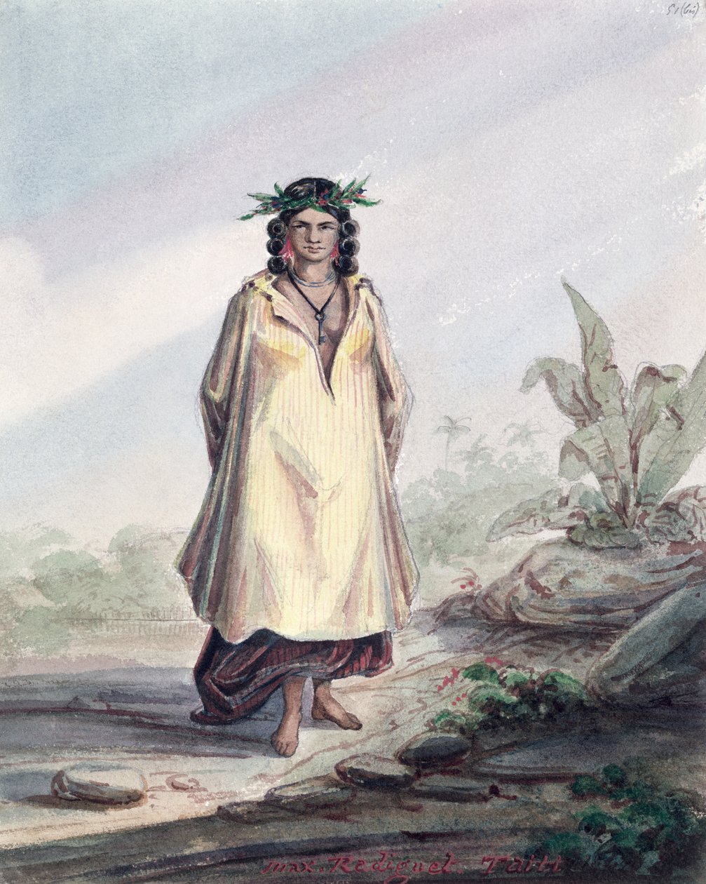 Giovane donna di Tahiti, c.1841-48 da Maximilien Radiguet