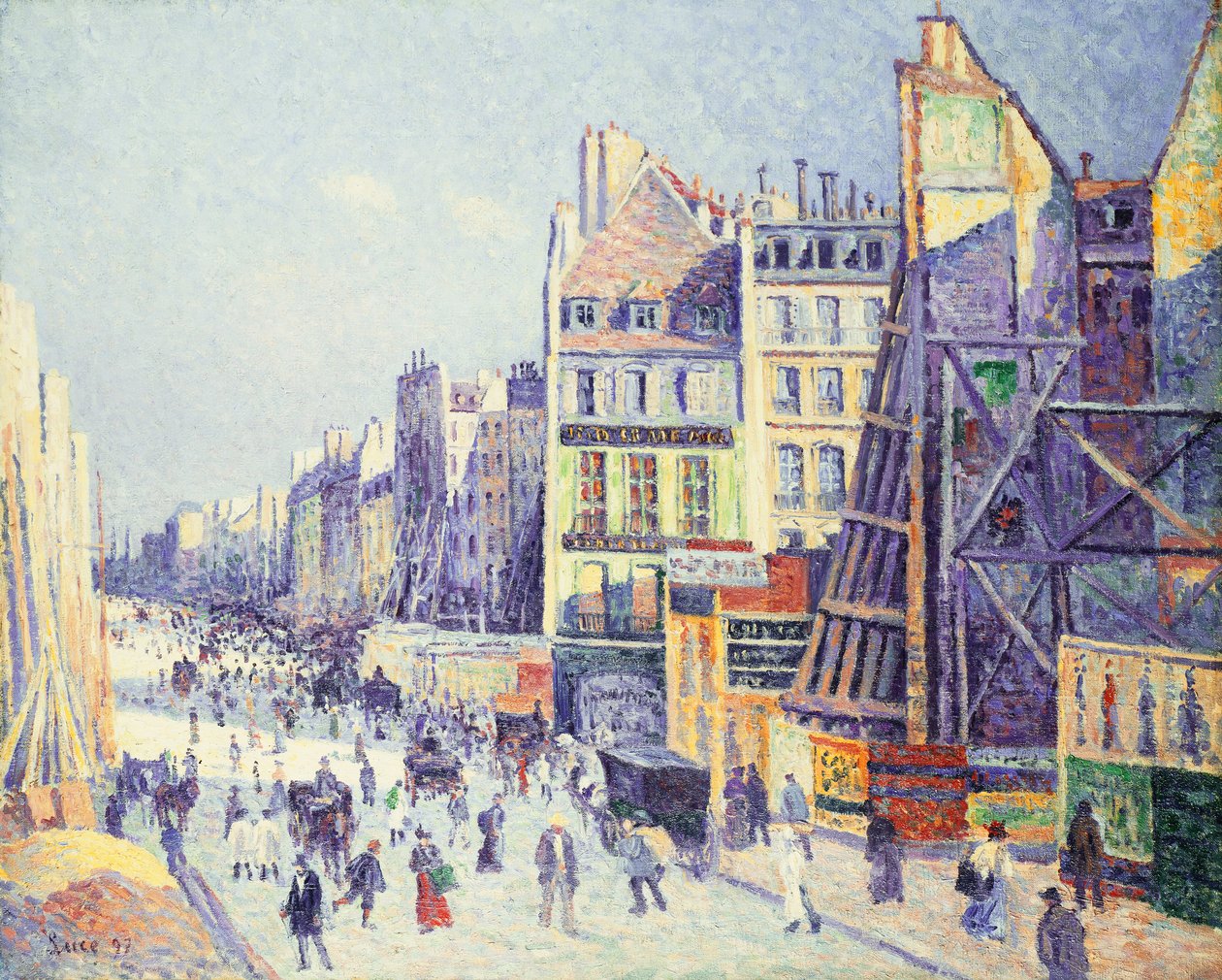 La Rue Réaumur, 1897 da Maximilien Luce