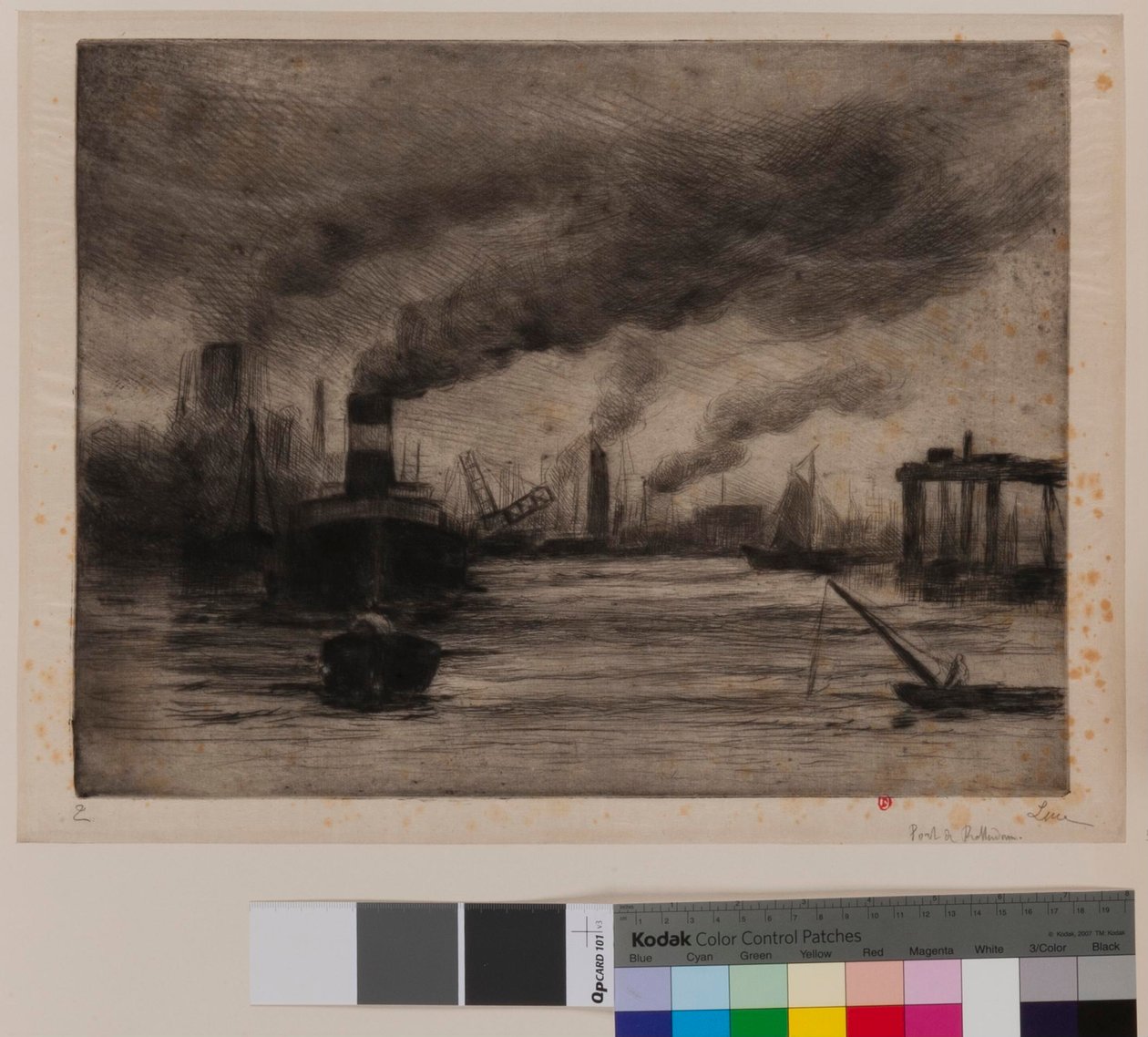 Porto di Rotterdam da Maximilien Luce