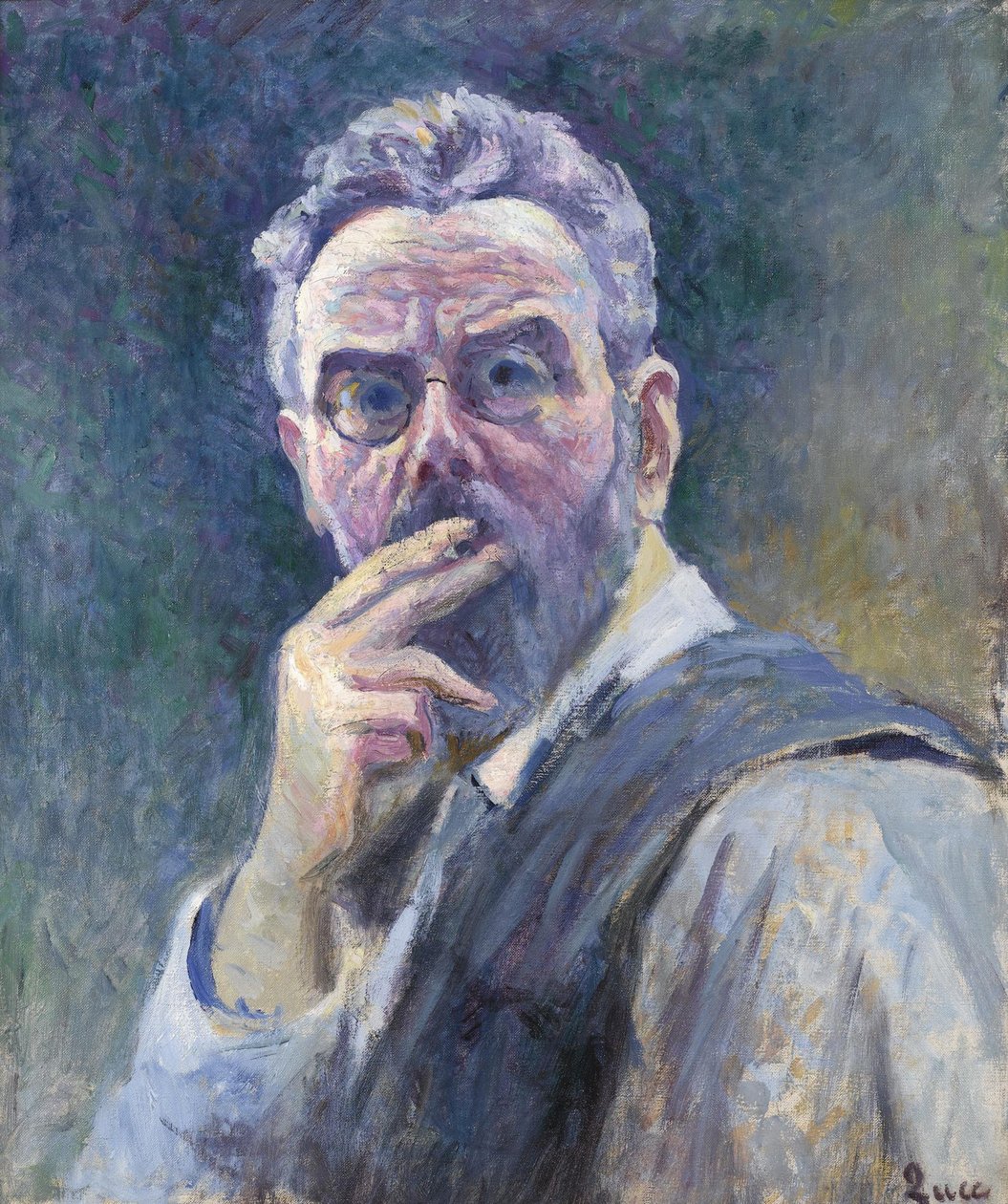 Autoritratto con sigaretta, c. 1905 da Maximilien Luce