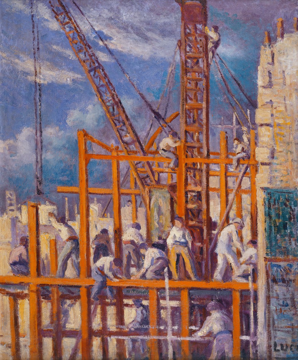I cantieri di Parigi, Boulevard de la Madeleine da Maximilien Luce