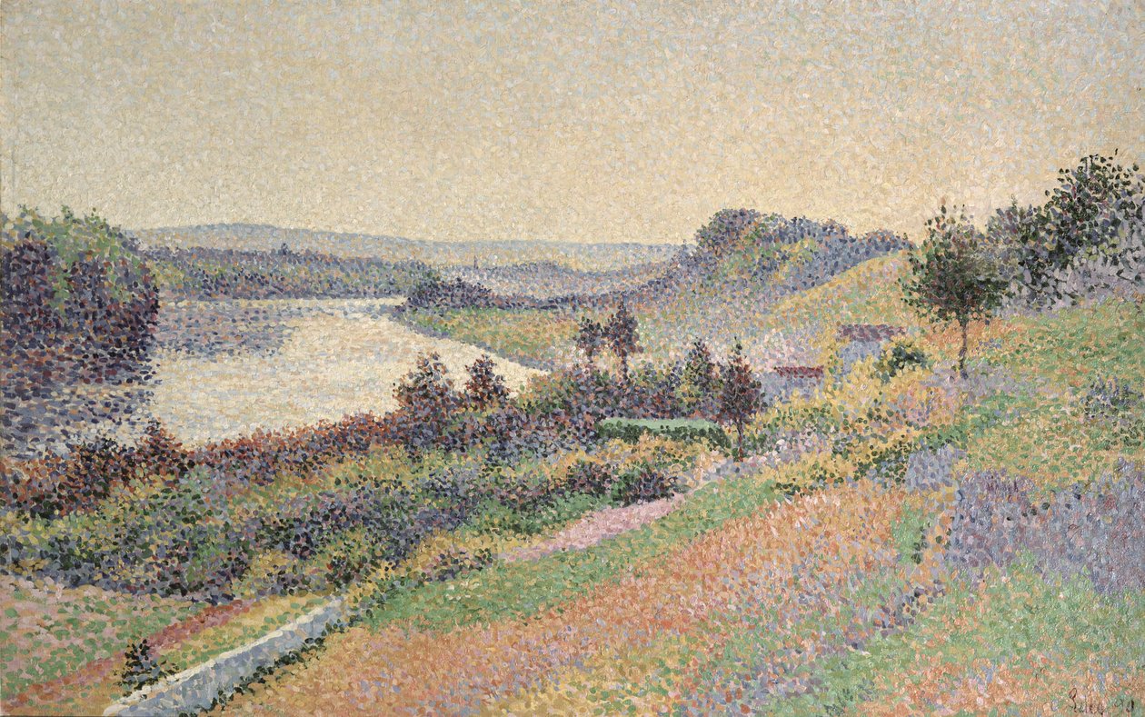 La Senna a Herblay, 1890 da Maximilien Luce