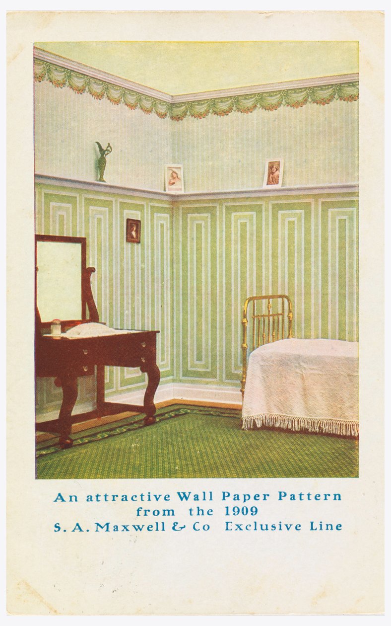 Cartolina, Pubblicità su cartolina commerciale da Maxwell and Co. S.A.