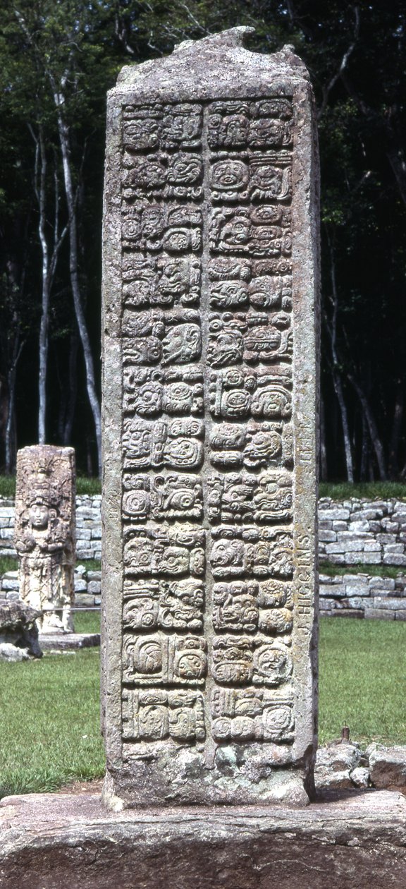 Retro della stele A, Copan, Tardo Periodo Classico, c.730 d.C. da Mayan