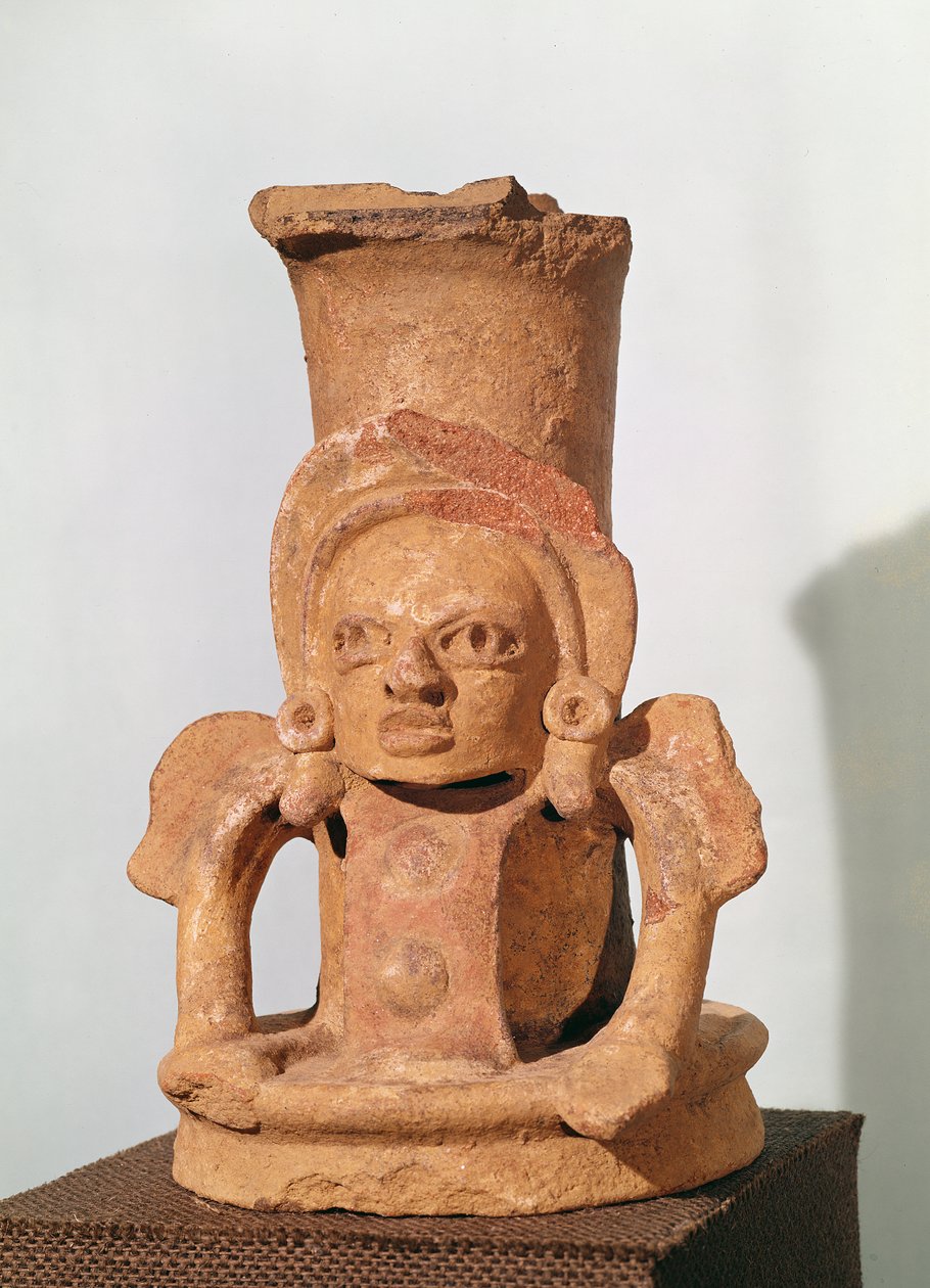 Incensiere a forma di figura seduta, Periodo Pre-Classico da Mayan