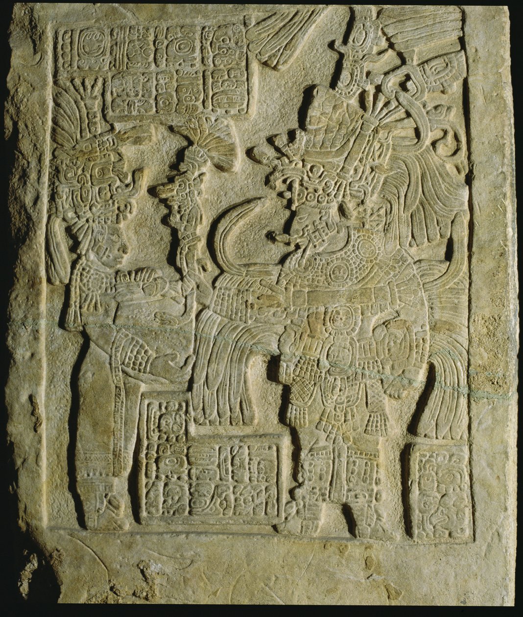 Architrave 53 da Yaxchilan, Chiapas, Messico, Periodo Classico Tardo (600-900 d.C.) da Mayan