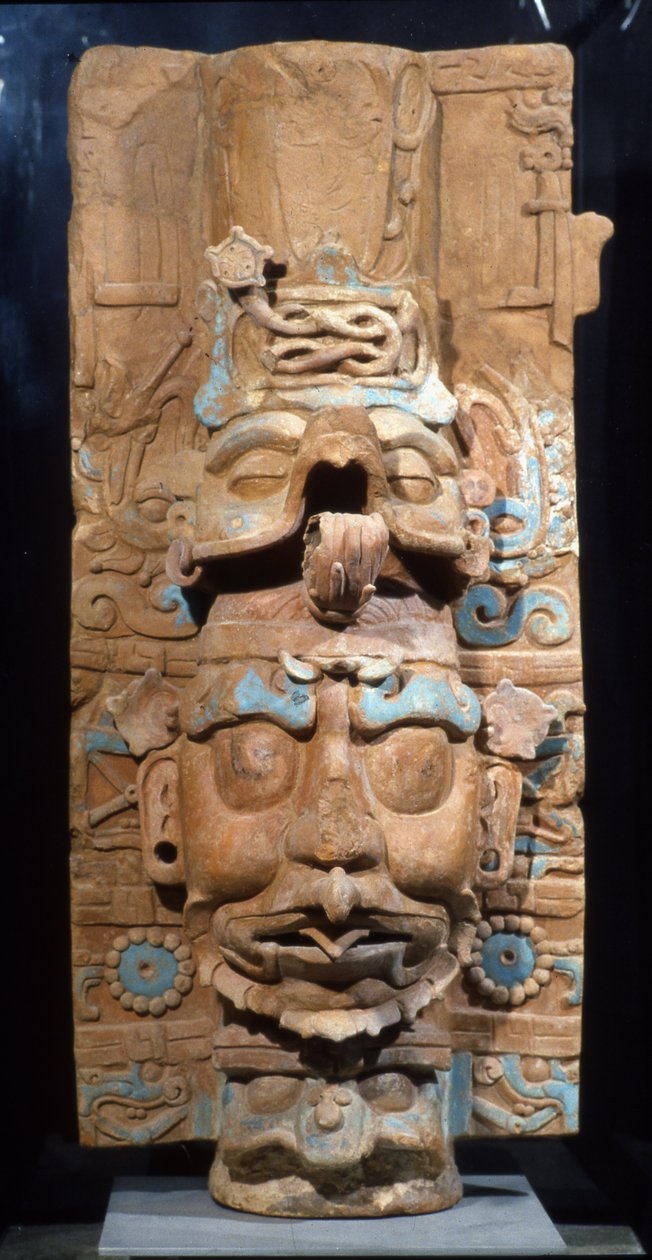 Palenque, Bruciatore di incenso, Periodo Classico Tardo, 600-900 d.C. (terracotta) da Mayan