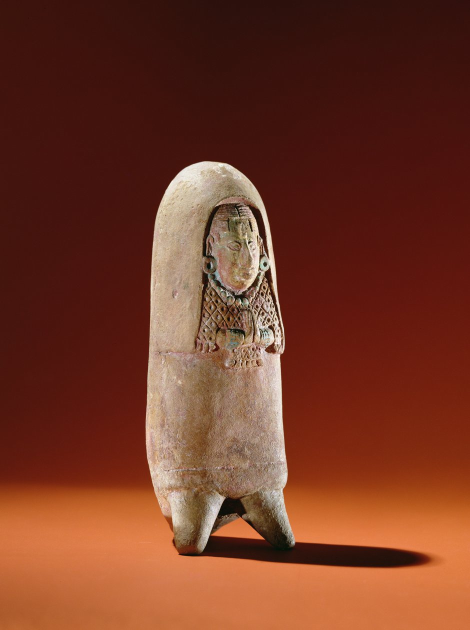 Statua di una donna in abiti cerimoniali, Isola di Jaina da Mayan