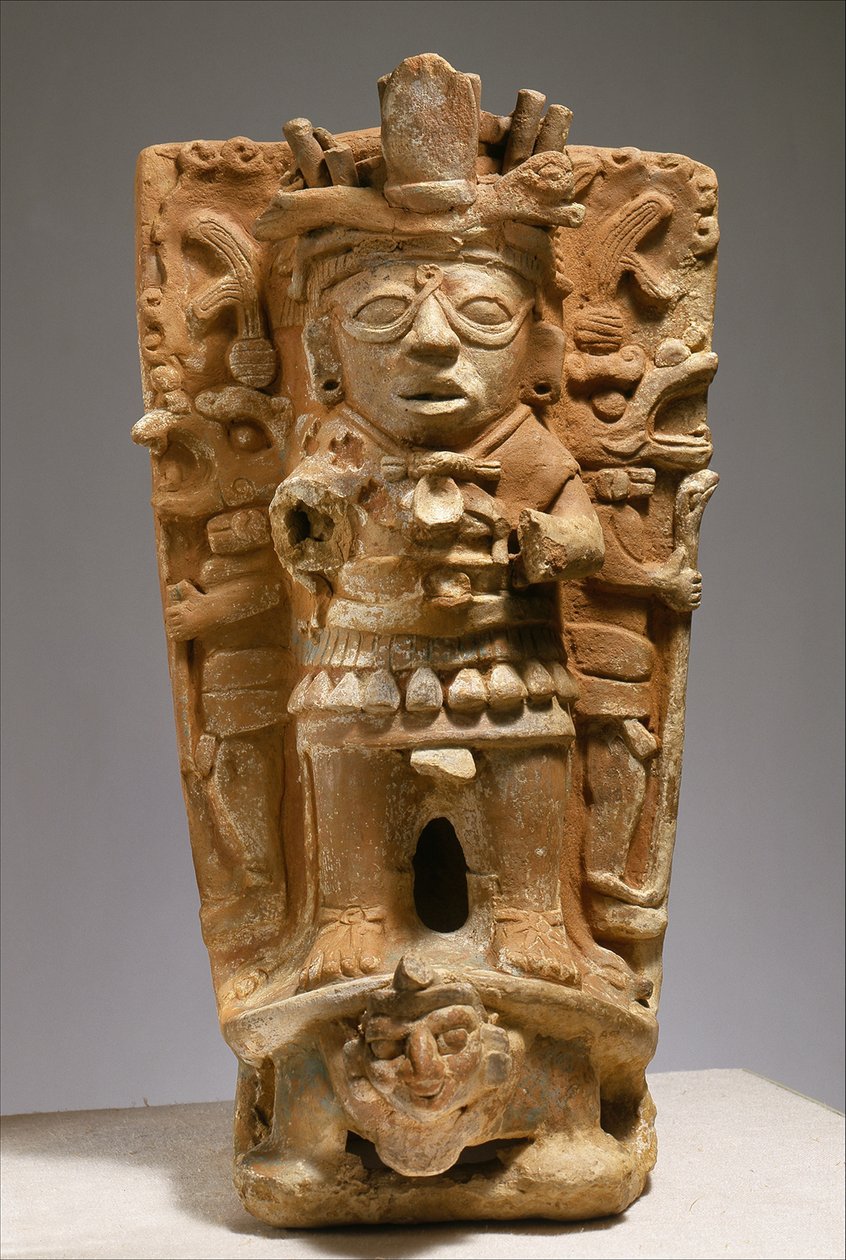 Supporto per incensiere dal Messico, metà VII-IX secolo da Mayan