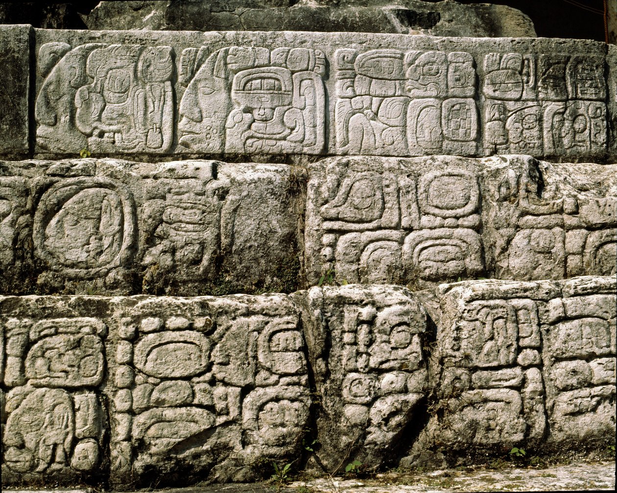 Glifi nella casa C, patio 2 nel palazzo da Mayan