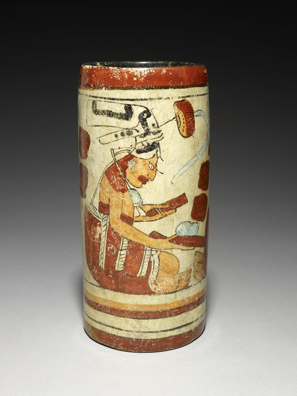 Vaso con scena di presentazione, 600-900 d.C. da Mayan