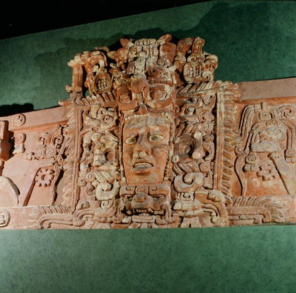Maschera architettonica, Campeche, Penisola dello Yucatan, Messico da Mayan Mayan
