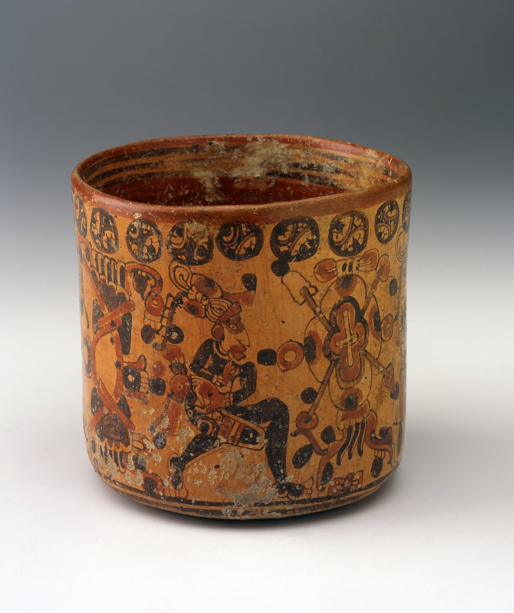 Vaso cilindrico, c.650-850 da Mayan Mayan