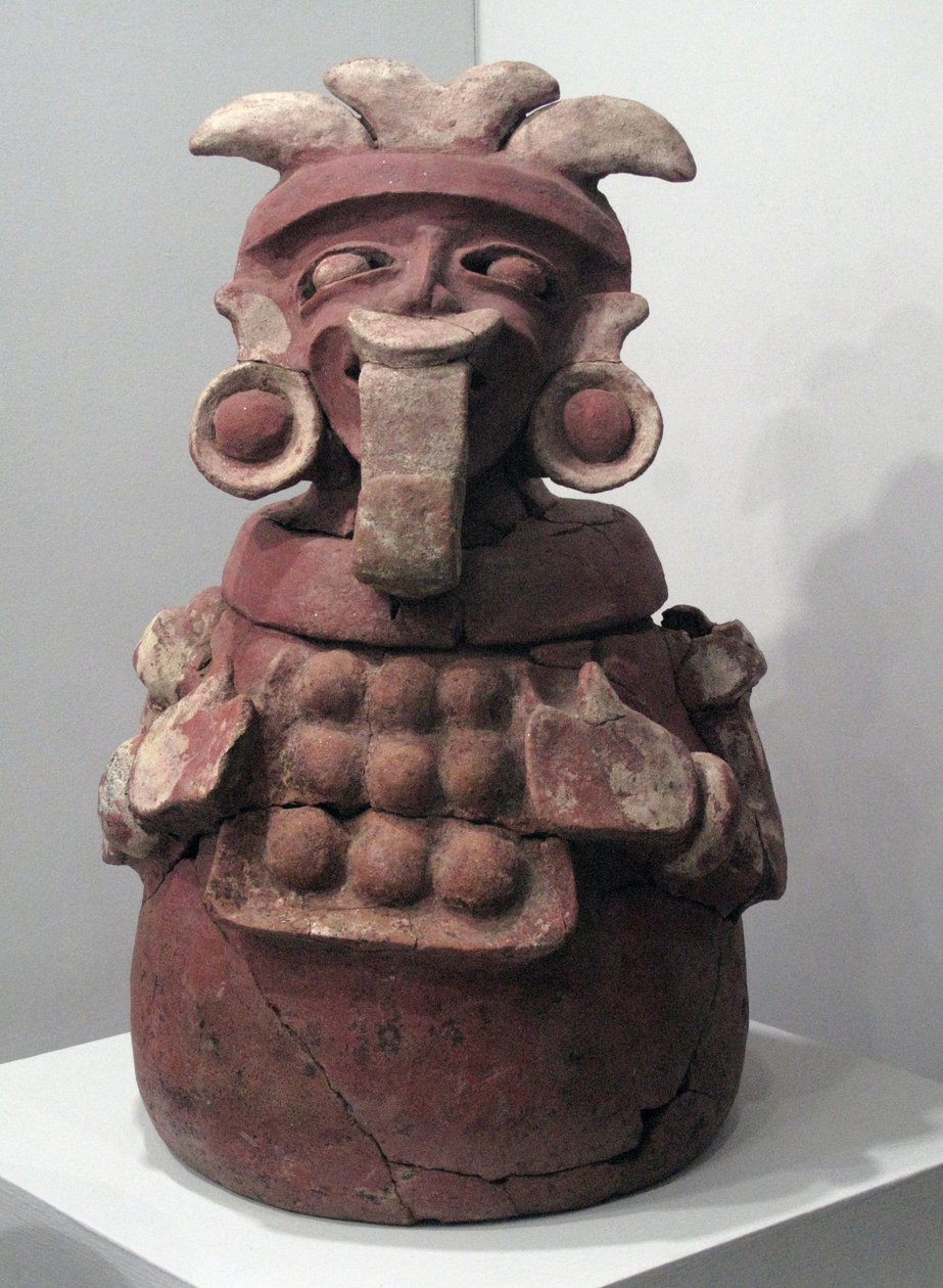 Urna funeraria, La Lagunita, periodo Classico Antico, 250-550 d.C. (ceramica) da Mayan Mayan