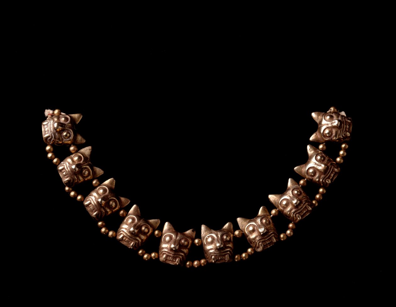 Arte precolombiana, civiltà Maya, periodo postclassico: collana d