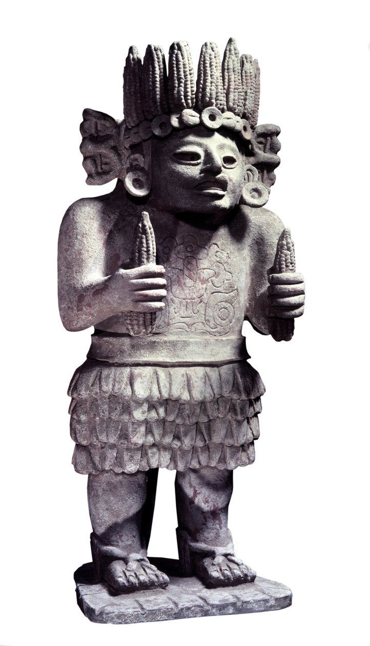 Civiltà precolombiana: statua maya che rappresenta il dio delle cameriere. Parigi, Museo dell