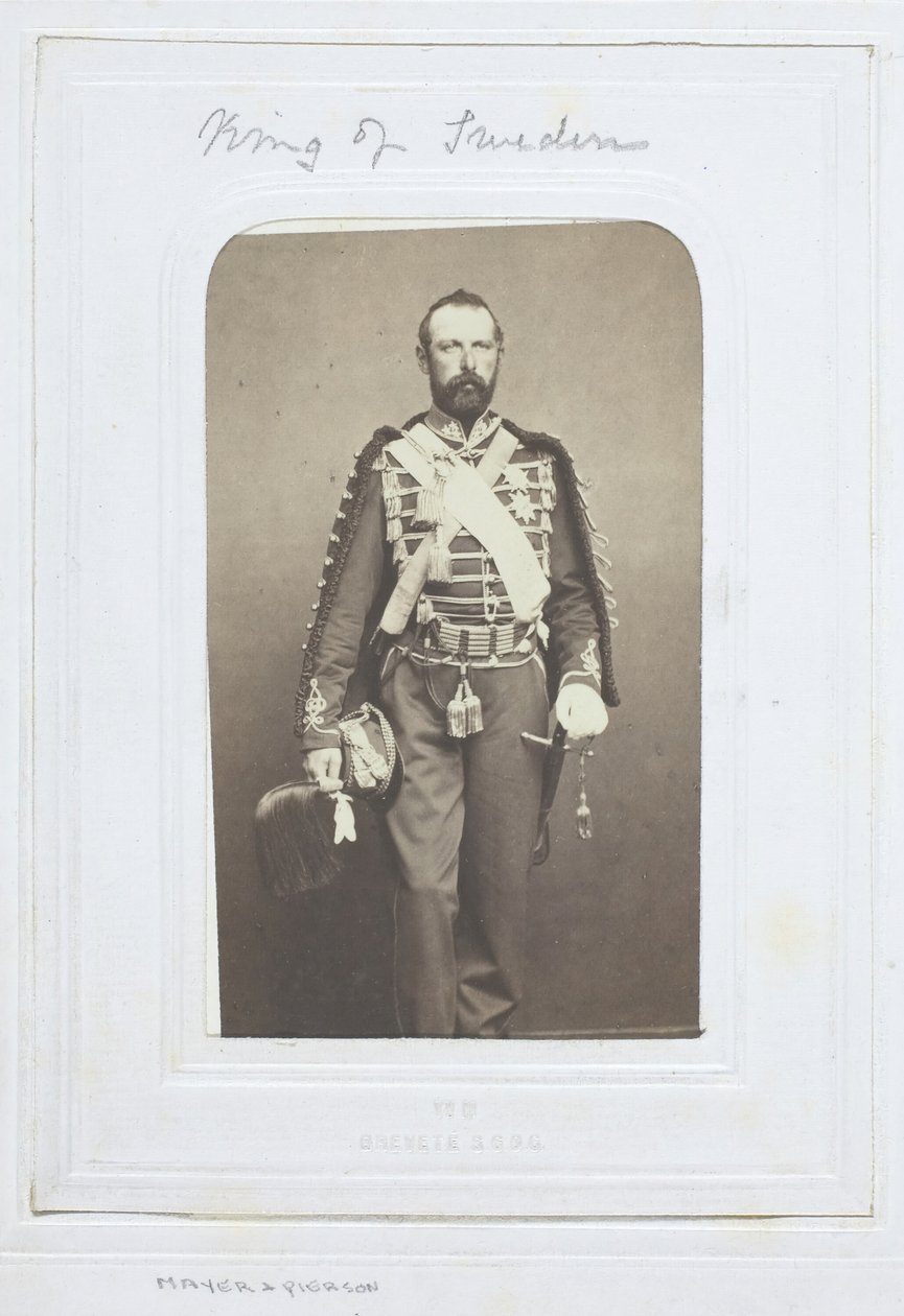 Re di Svezia, 1860-69 da Mayer and Pierson