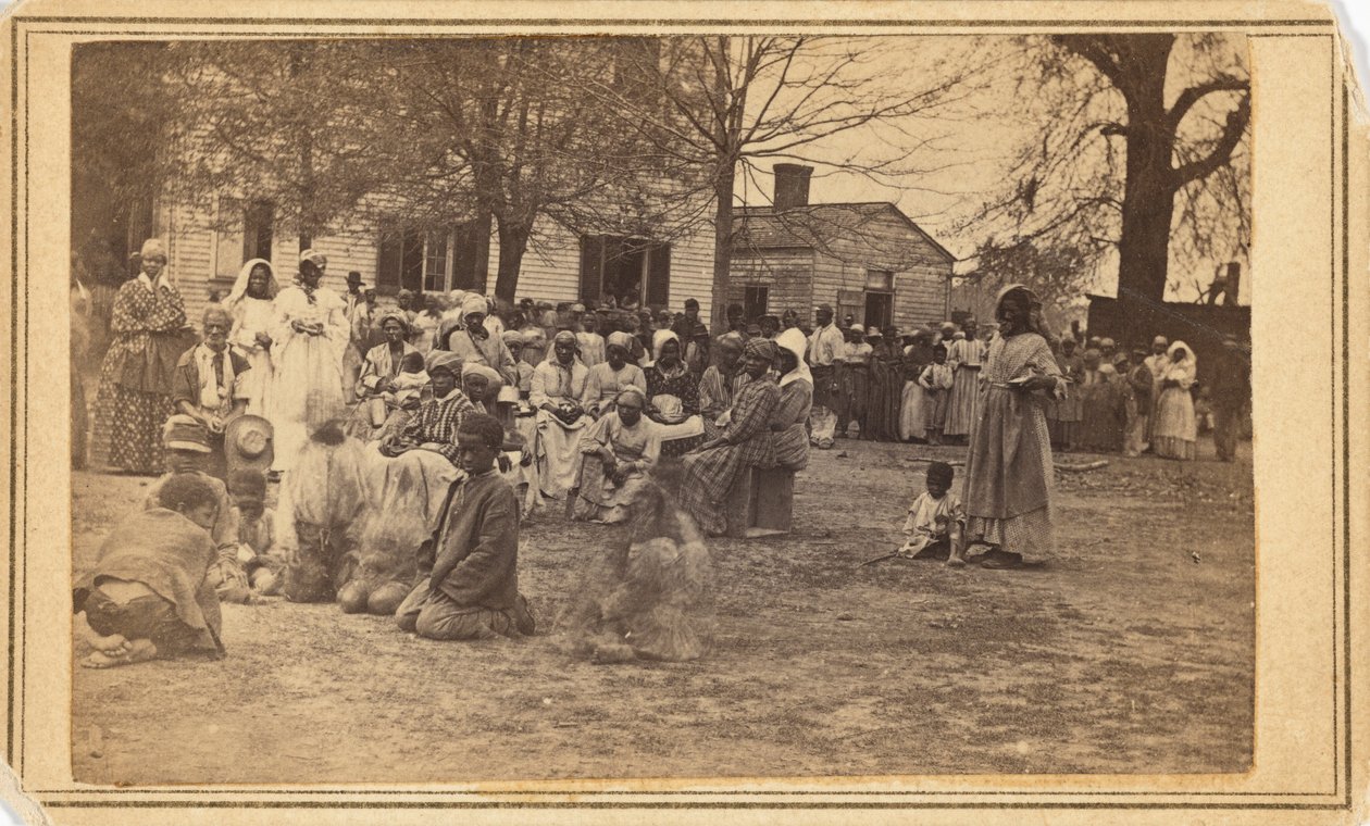 Campo profughi, Piantagione Bullard, 1864 (foto) da McPherson & Oliver