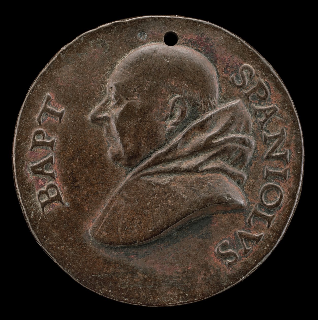 Battista Spagnoli di Mantova, 1447-1516, poeta carmelitano [recto], c. 1513 da Mea