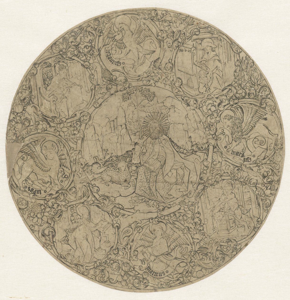 Giovanni Battista nel deserto da Meester E.S.