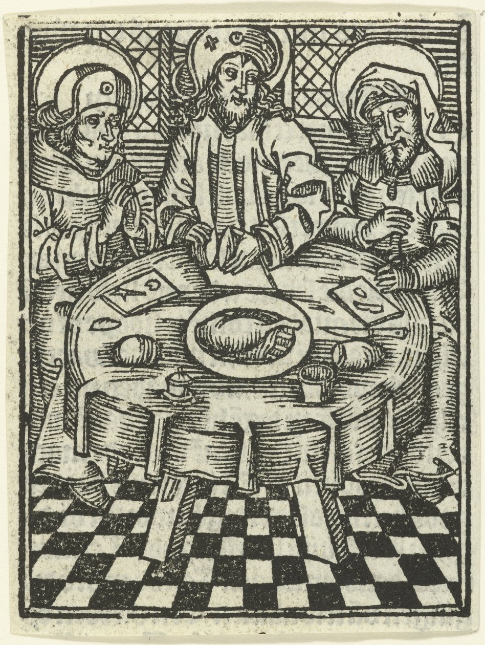 La cena di Emmaus da Meester van de Delbecq Schreiber Passie (attributed to)