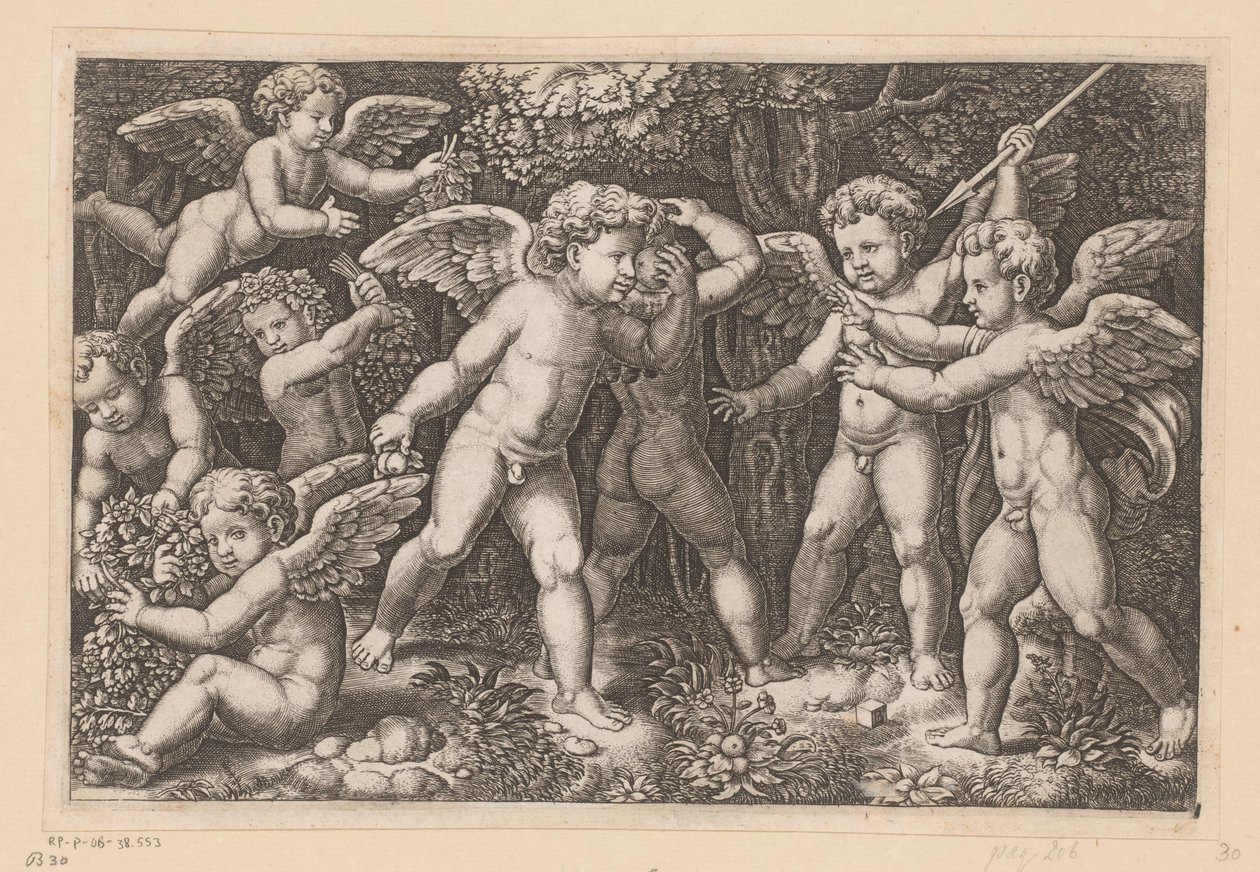 Putti giocosi da Meester van de Dobbelsteen