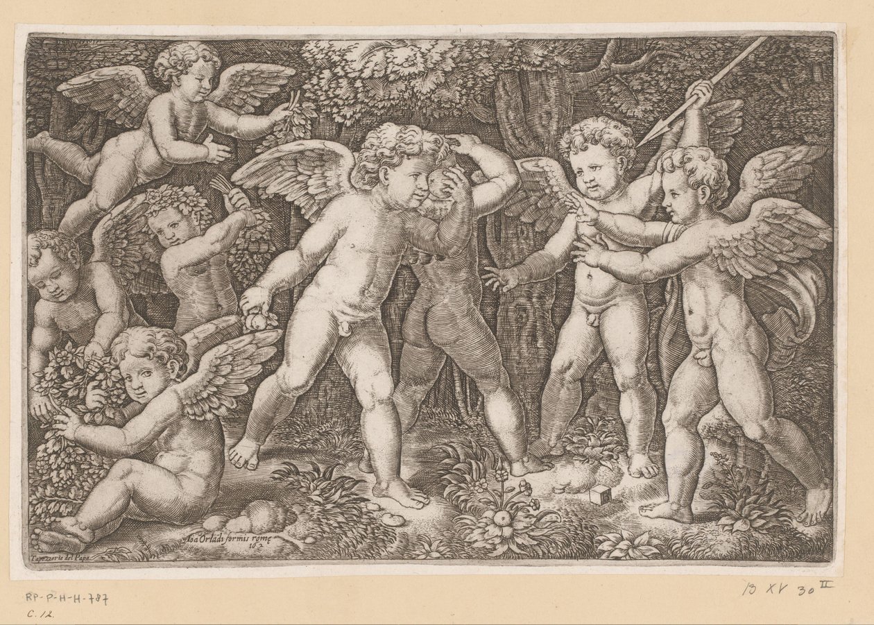 Putti che giocano da Meester van de Dobbelsteen