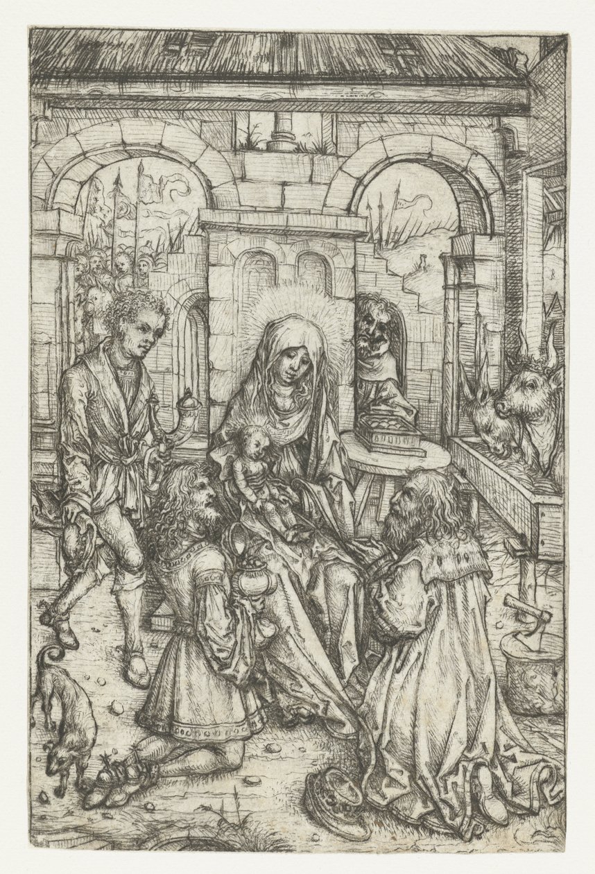 Adorazione dei Magi da Meester van het Amsterdamse Kabinet