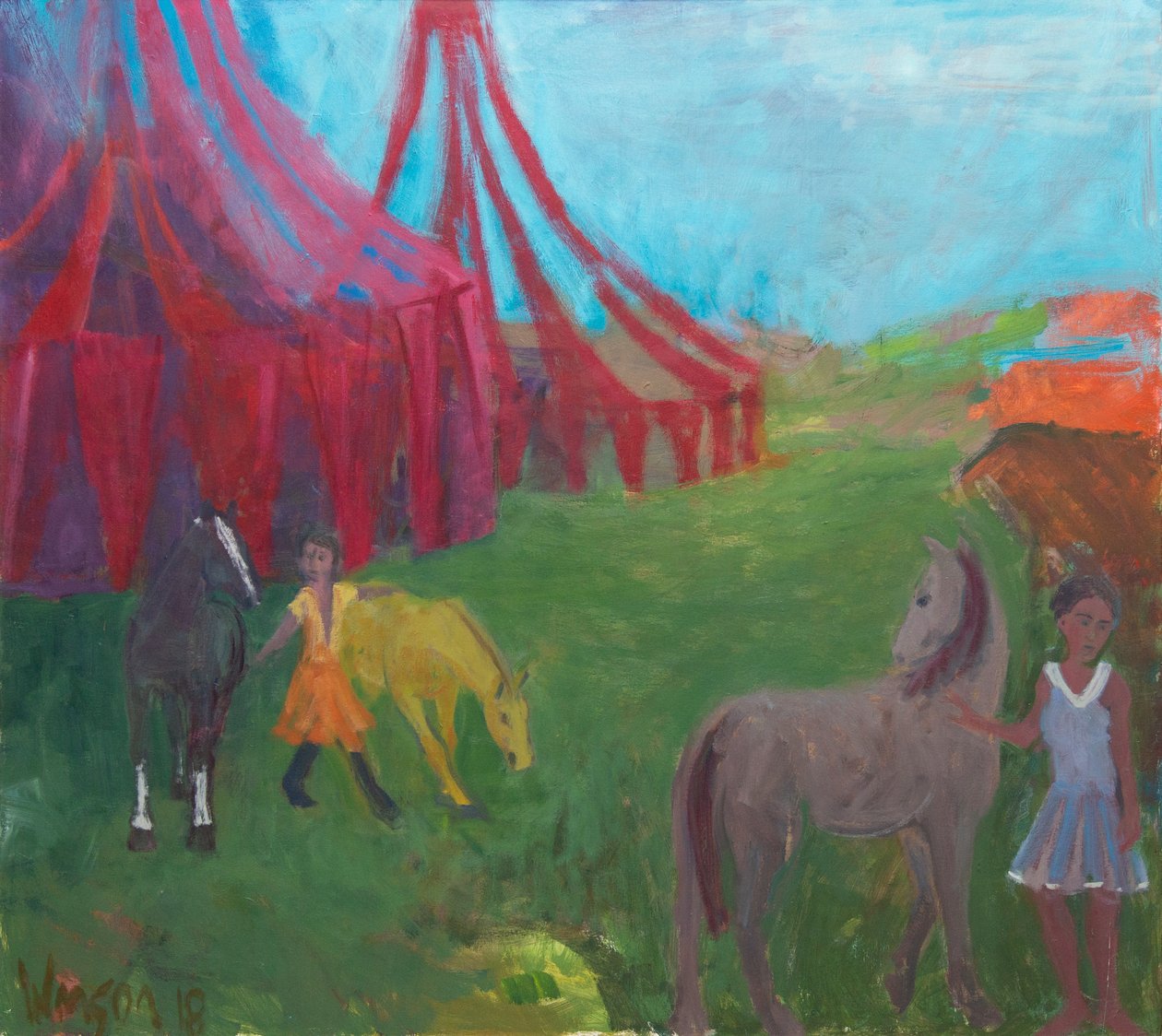 Corsa mattutina, 2018 (olio su tela) da Megan Williamson