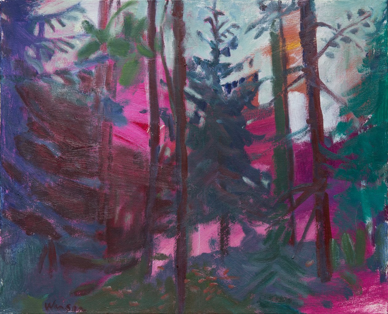Stepped in the middle of seven sad forests, 2016 (olio su tela) da Megan Williamson