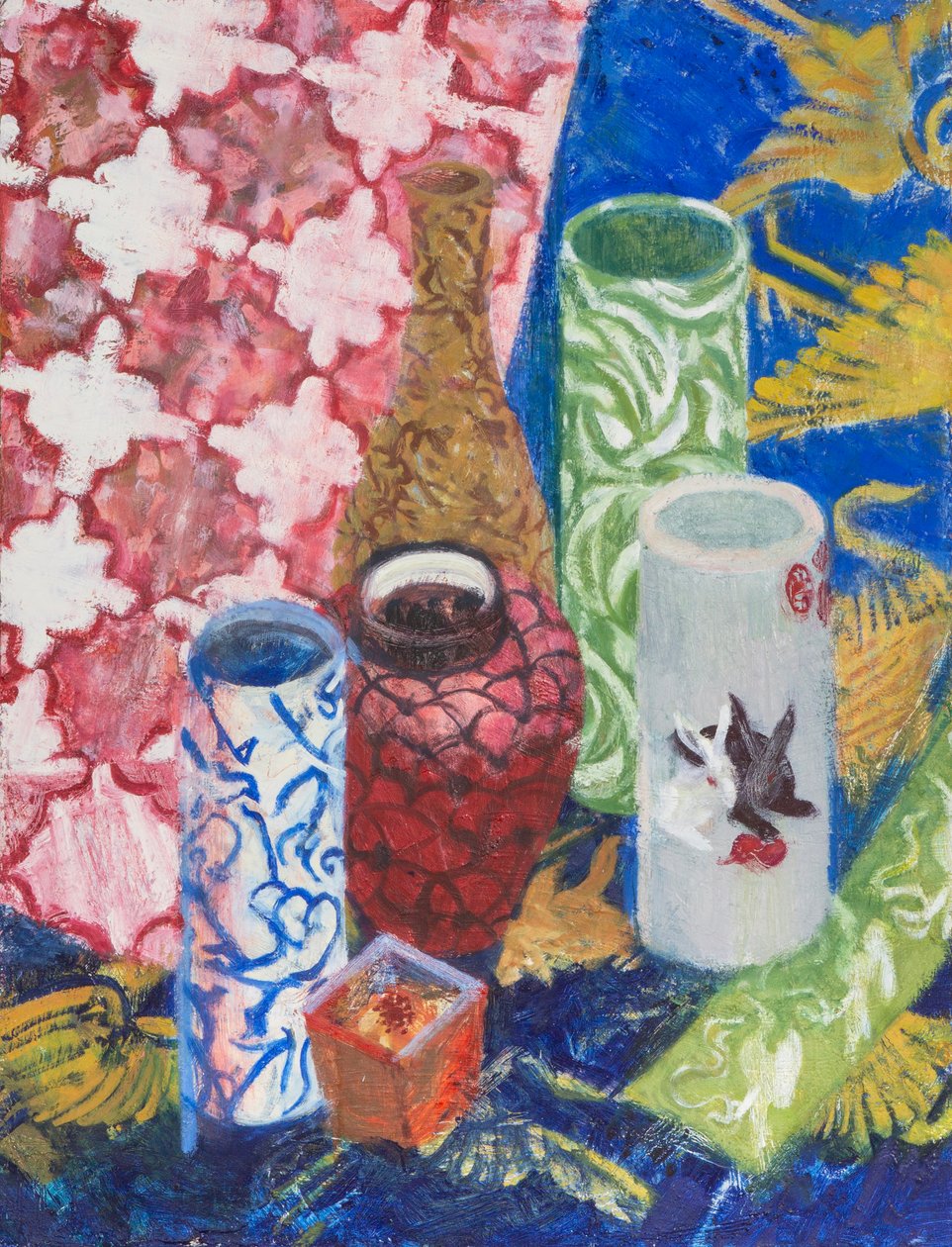 Natura morta con cinque vasi, 2007 (olio su tela) da Megan Williamson