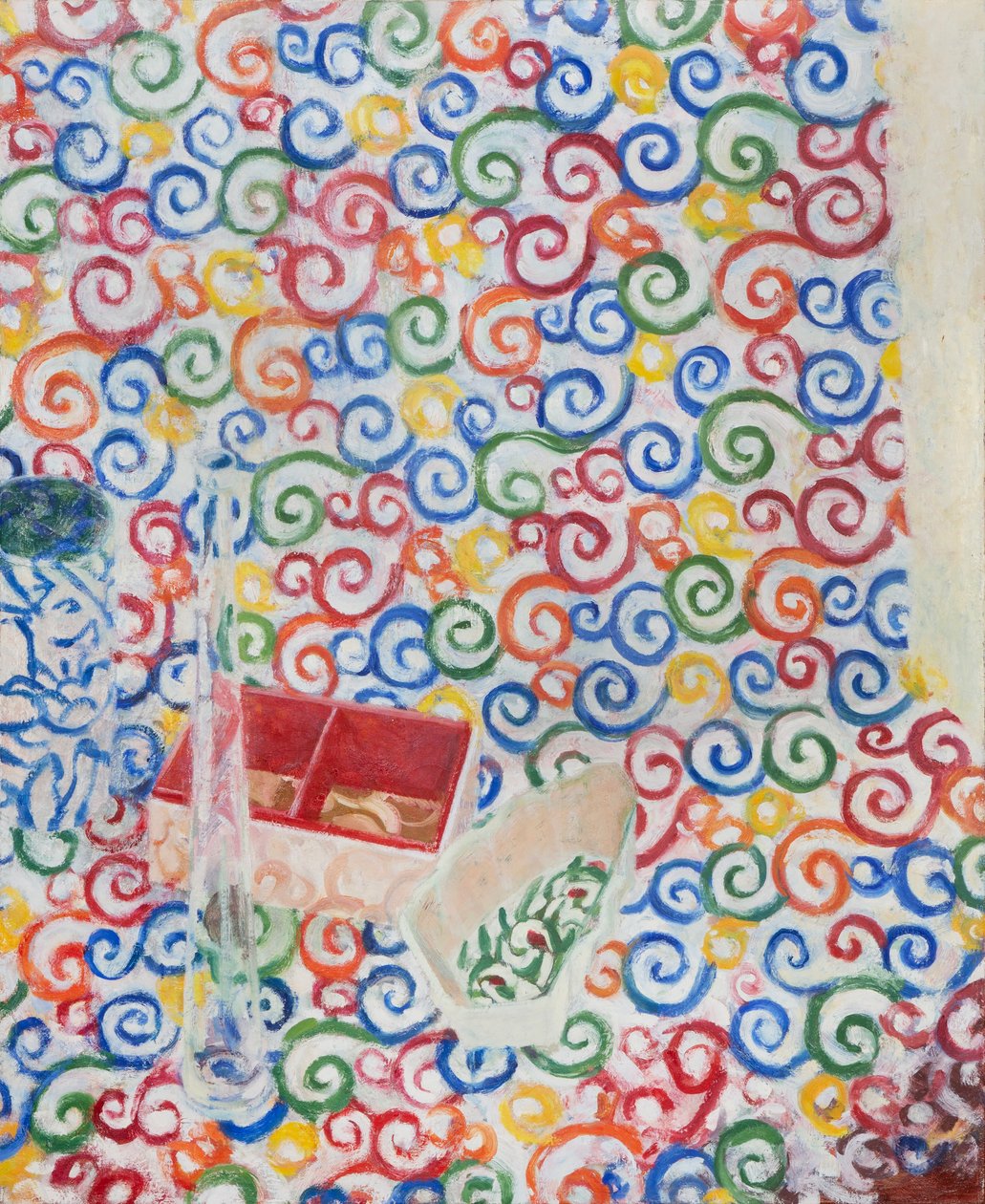 Natura morta con bottiglia di vetro, 2013 (olio su tela) da Megan Williamson