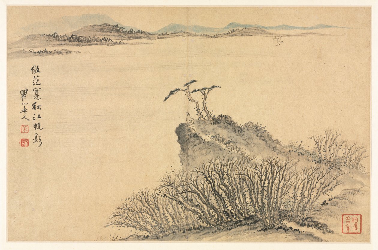 Paesaggi in vari stili dopo i vecchi maestri, 1690 da Mei Qing