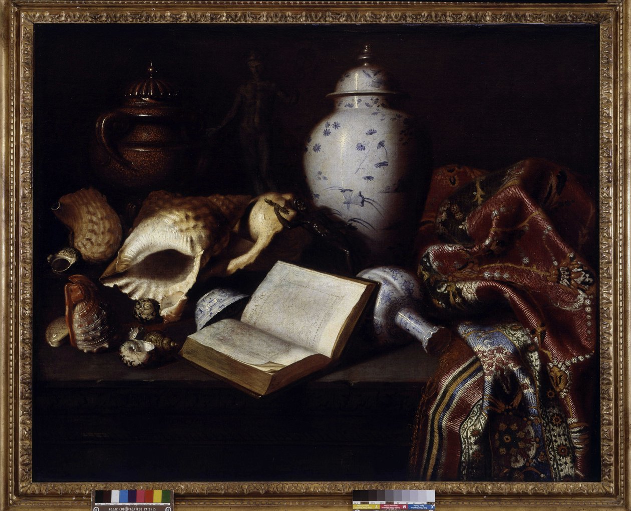 Vasi cinesi, conchiglie, bronzi antichi, libri e tappeti da Meiffren (c.1630 1705) Conte