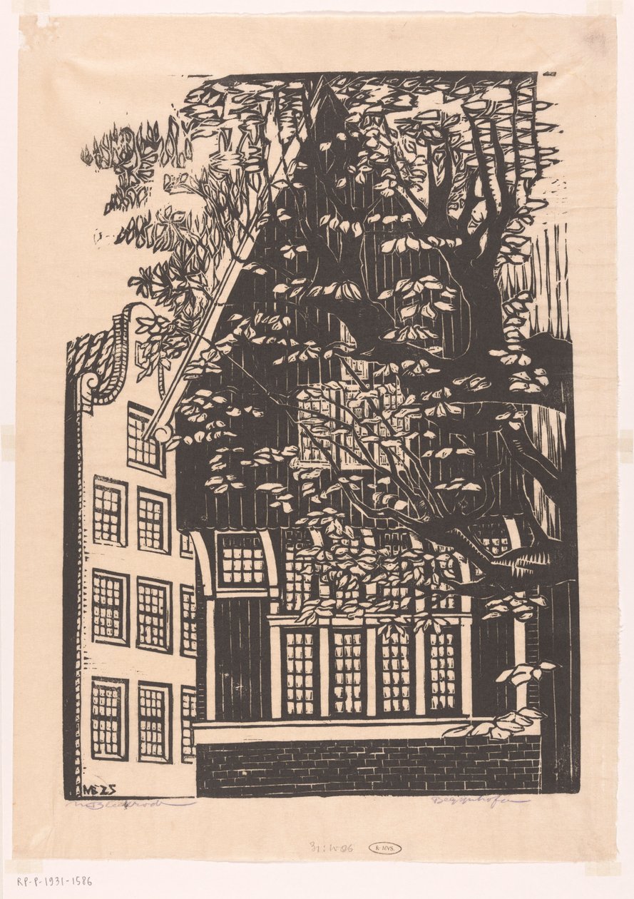 Begijnhof ad Amsterdam da Meijer Bleekrode (signed by artist)