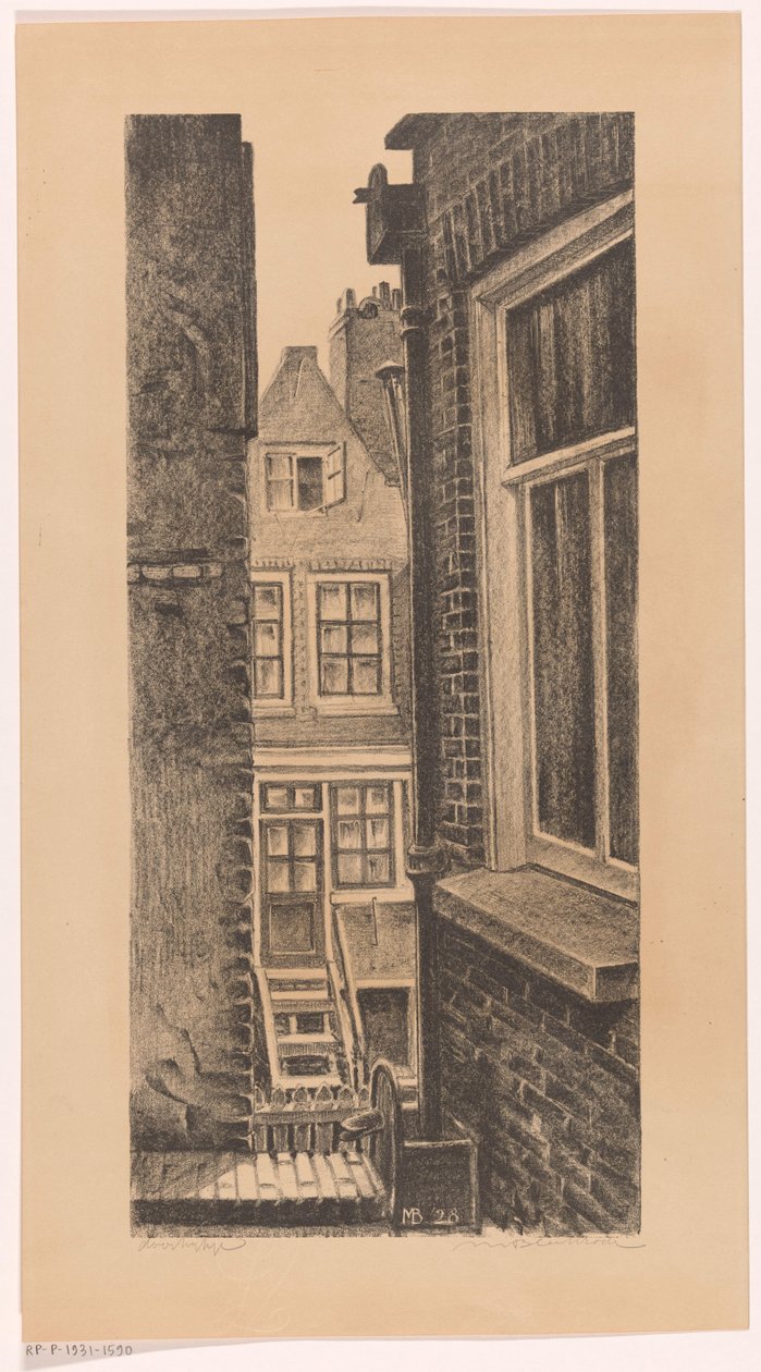 Vista attraverso da Meijer Bleekrode (signed by artist)