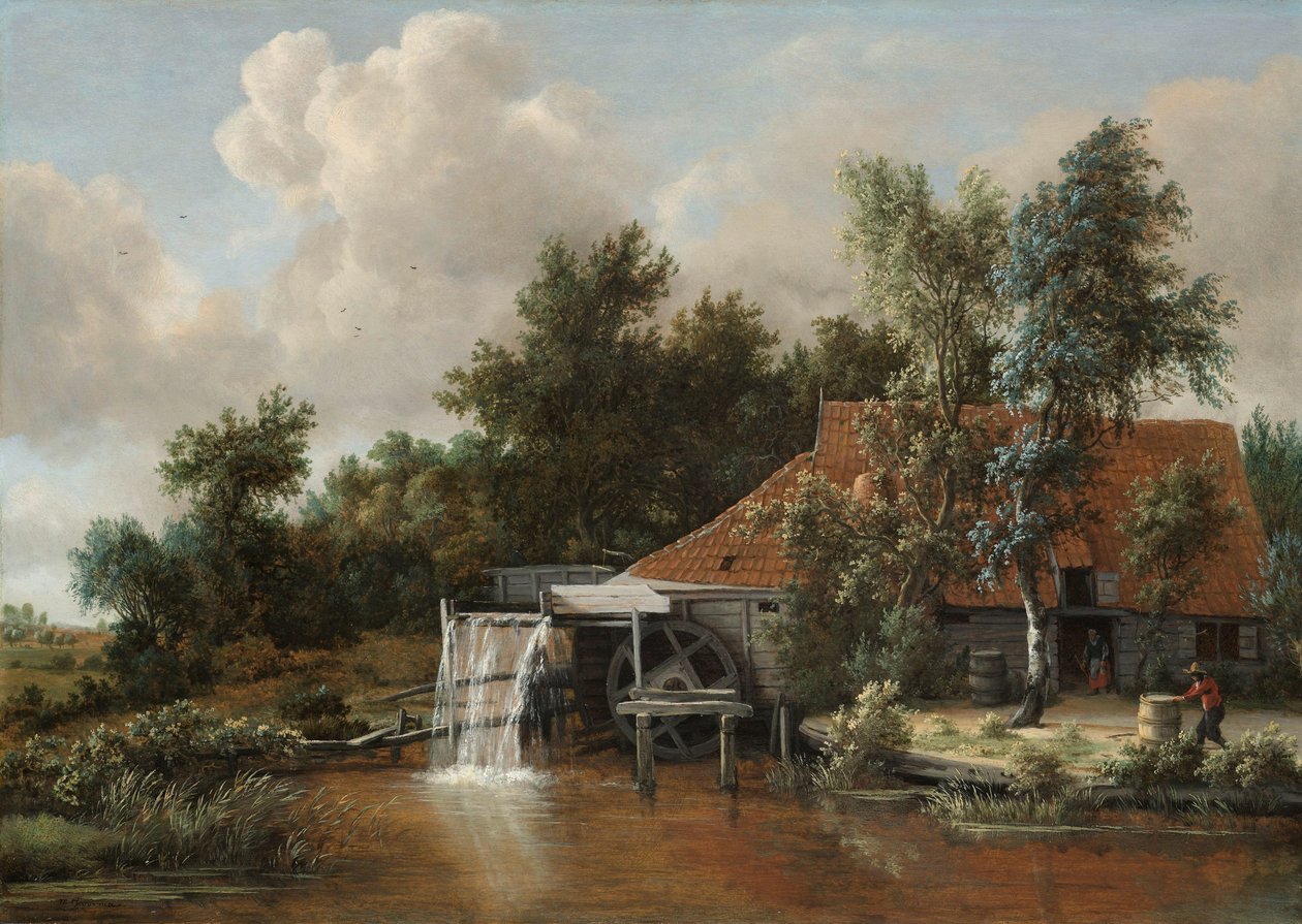 Un mulino ad acqua da Meindert Hobbema