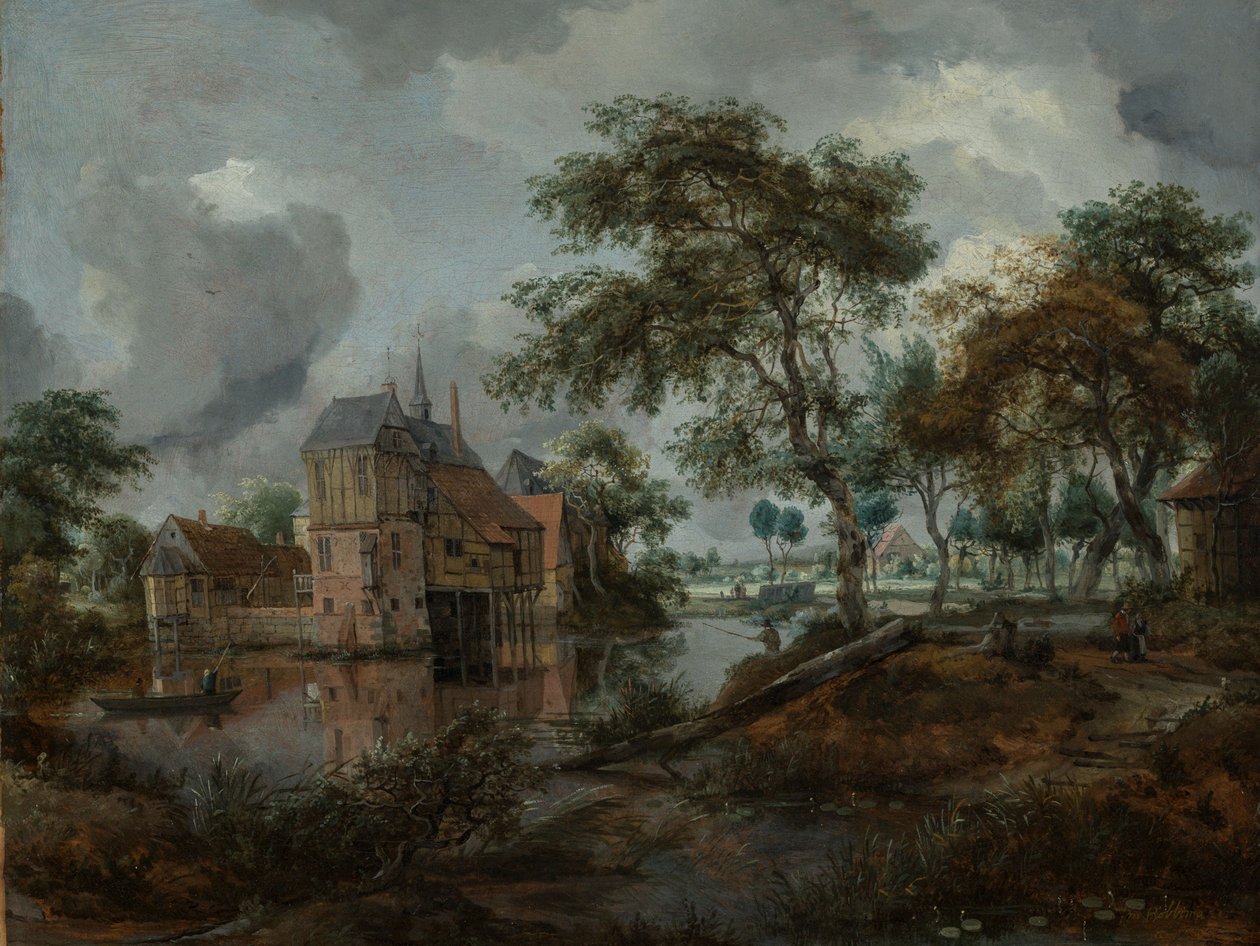 Il castello di Ootmarsum da Meindert Hobbema
