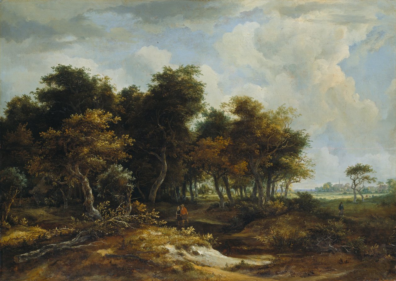 Ingresso a una foresta da Meindert Hobbema